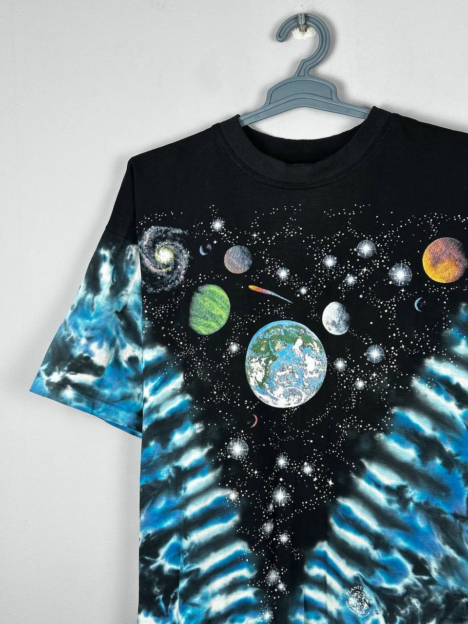 Liquid Blue Vintage Planet Earth AOP Galaxy Printed T Shirt Size US XL / EU 56 / 4 - 3 Thumbnail