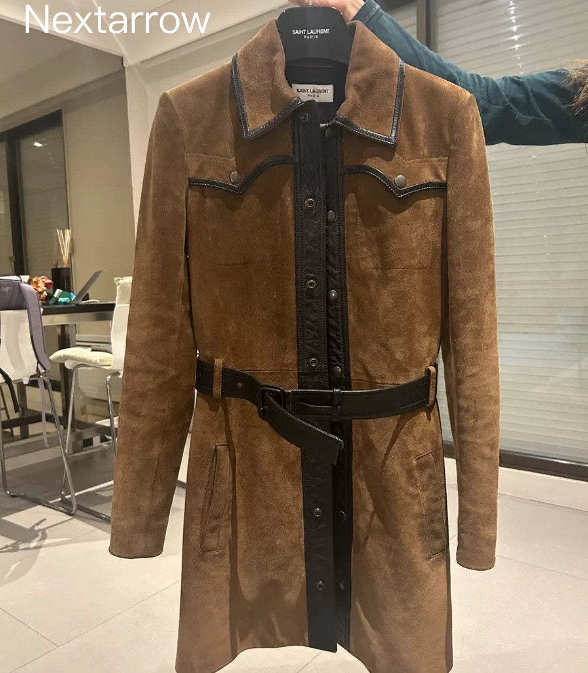 Saint Laurent Paris × Yves Saint Laurent Saint Laurent leather coat2412-Nextarrow Size US S / EU 44-46 / 1 - 1 Thumbnail