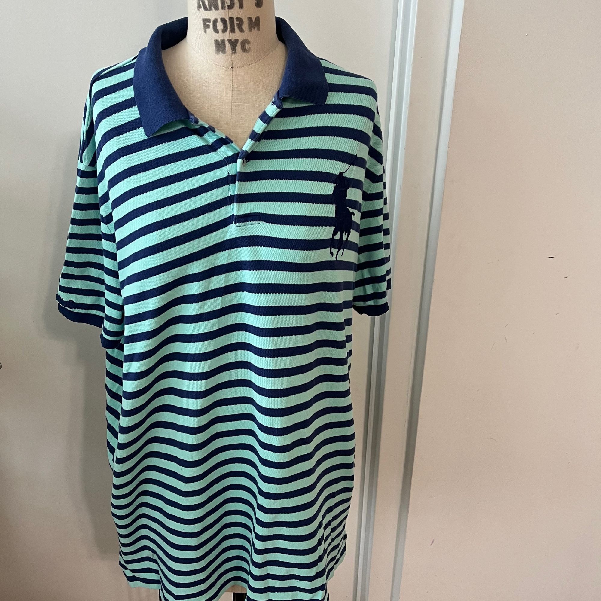 Polo Ralph Lauren Vintage POLO RALPH LAUREN Men's Striped Polo Golf Shirt Size Size US XL / EU 56 / 4 - 1 Thumbnail