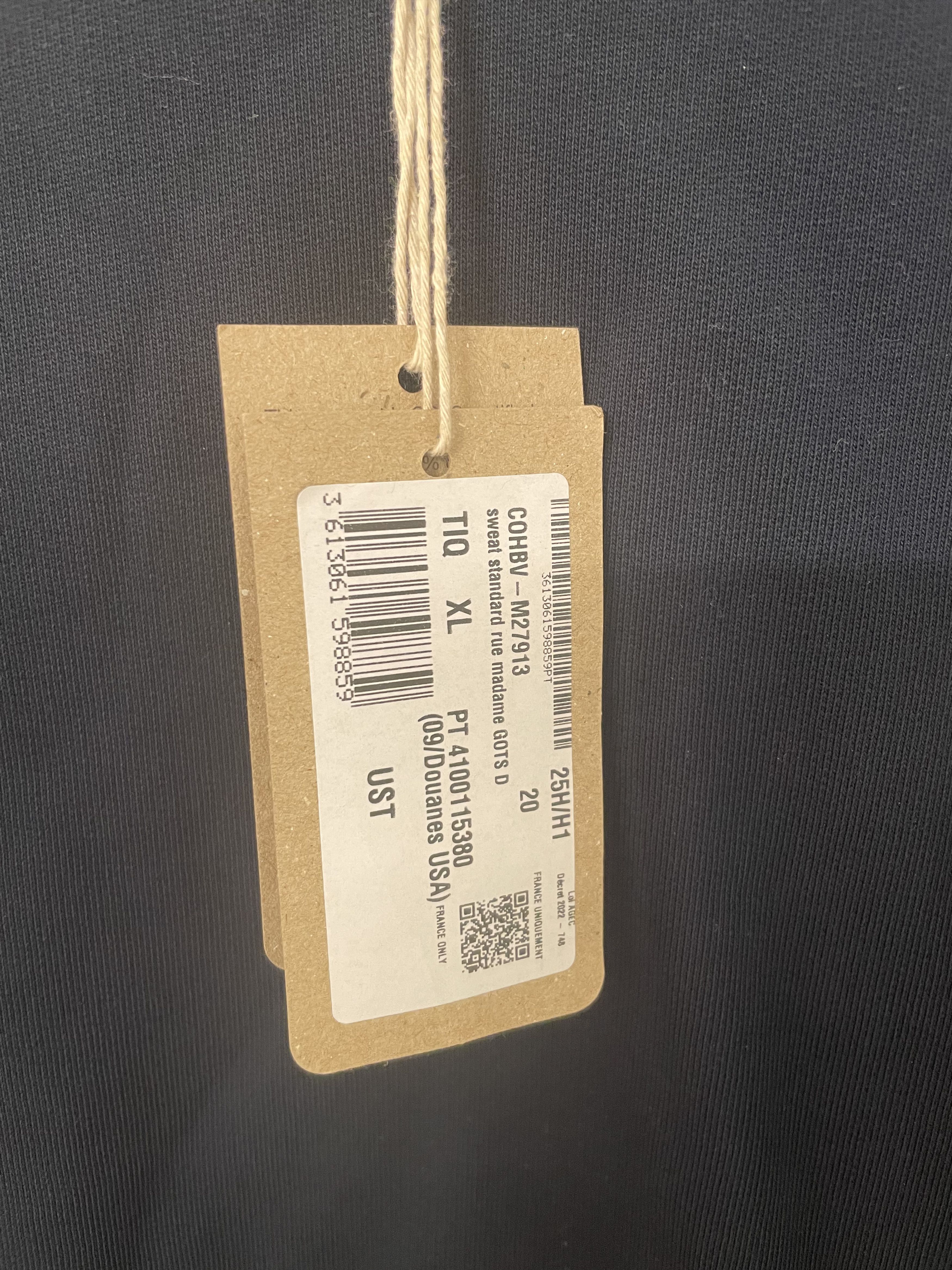 A.P.C. A.P.C. Standard Rue Madame Sweatshirt Blue Size US XL / EU 56 / 4 - 4 Thumbnail
