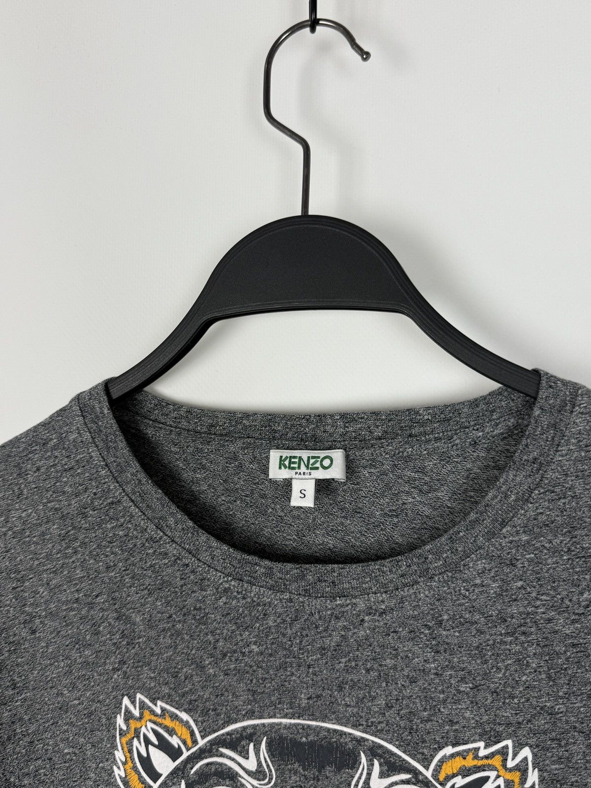 Kenzo Kenzo Melange Gray Tiger Logo Graphic T-Shirt S Size S / US 4 / IT 40 - 4 Thumbnail