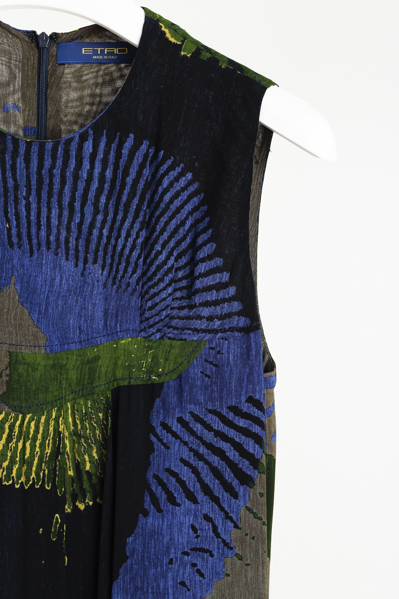 Etro Etro Abstract-Print Silk-Blend Sleeveless Mini Dress Size M / US 6-8 / IT 42-44 - 4 Thumbnail