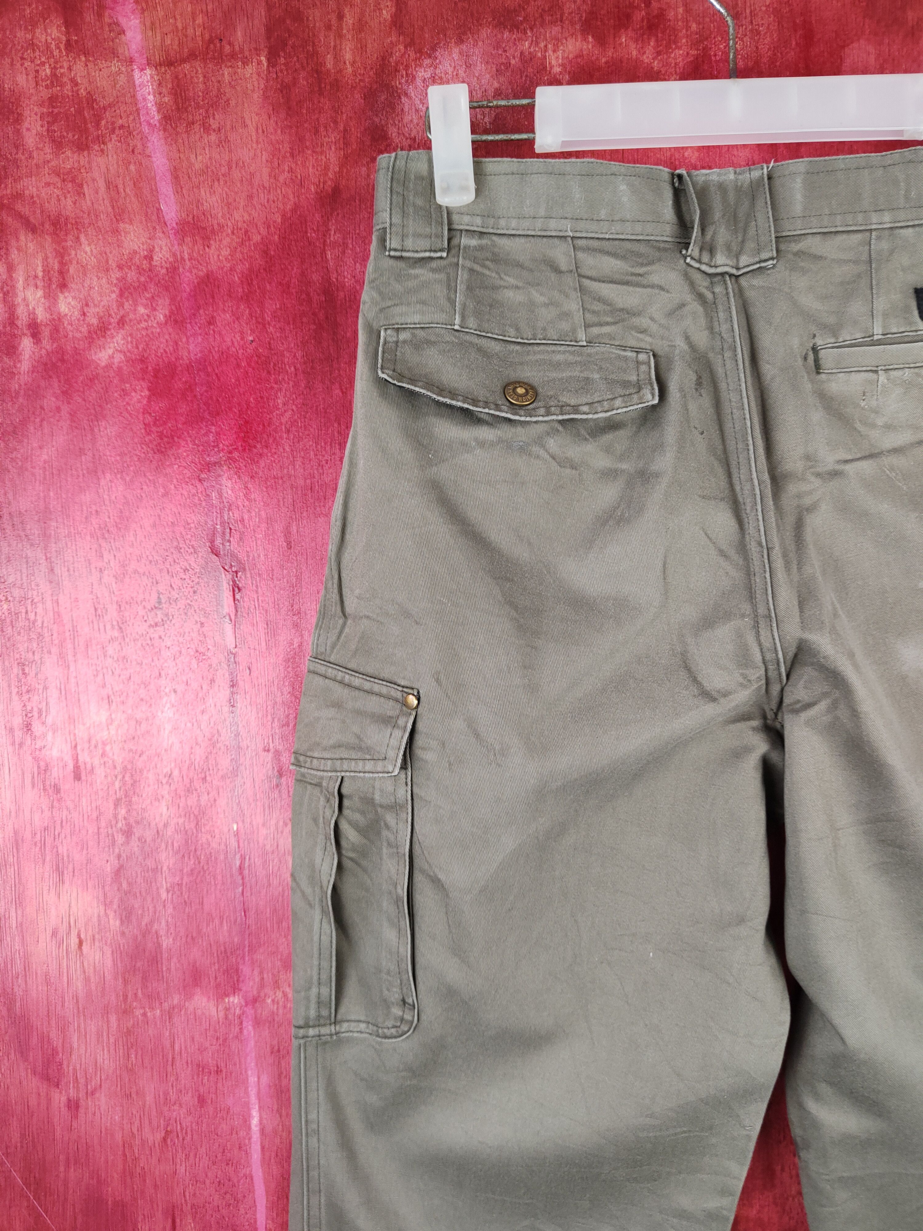 Japanese Brand Ahead Worker Olive Multipocket Tactical Cargo Pants #S1275 Size US 29 - 10 Thumbnail