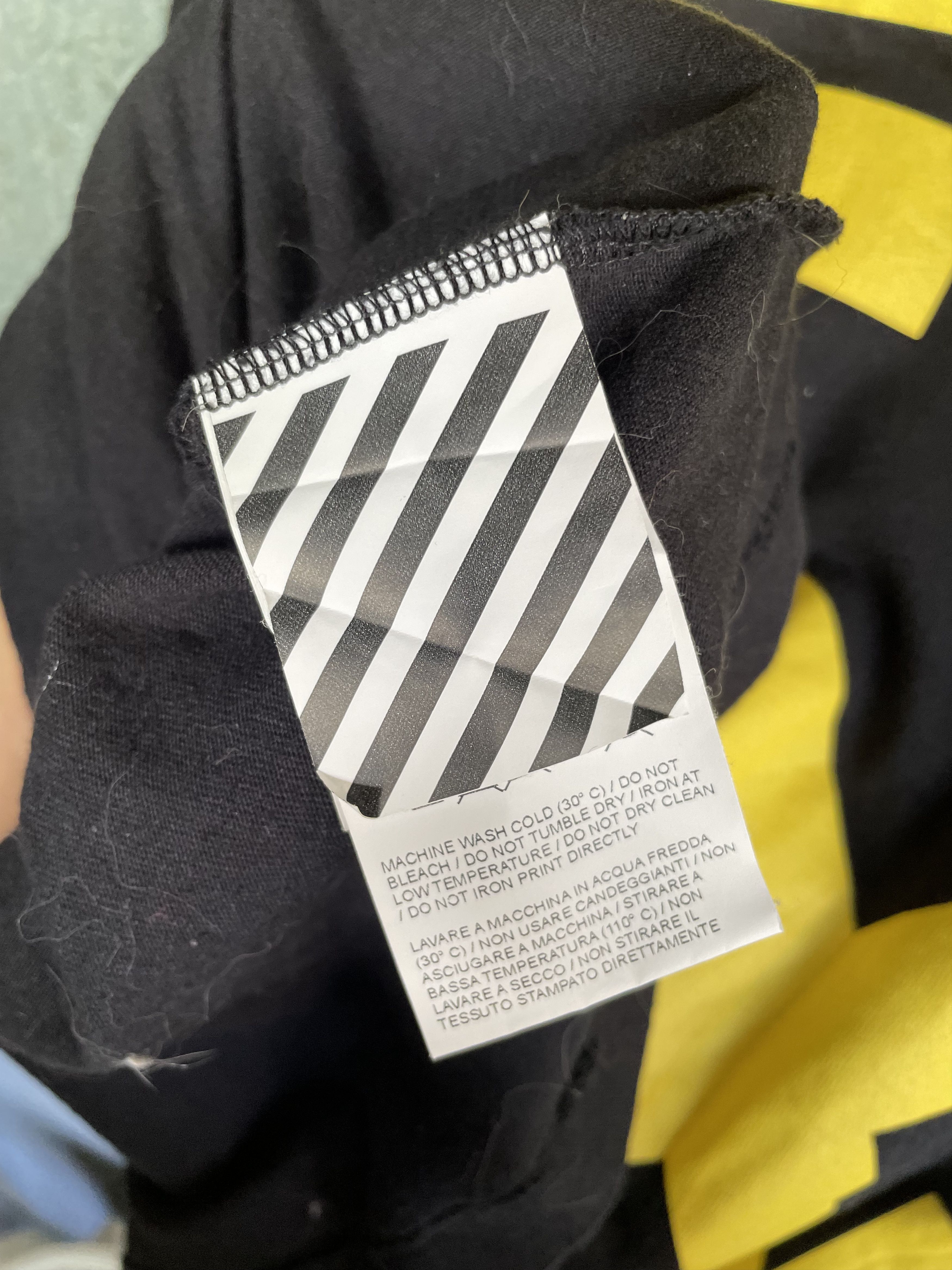 Off-White × Virgil Abloh OFF-WHITE MOTO SPLICED TEE Size US XS / EU 42 / 0 - 7 Thumbnail