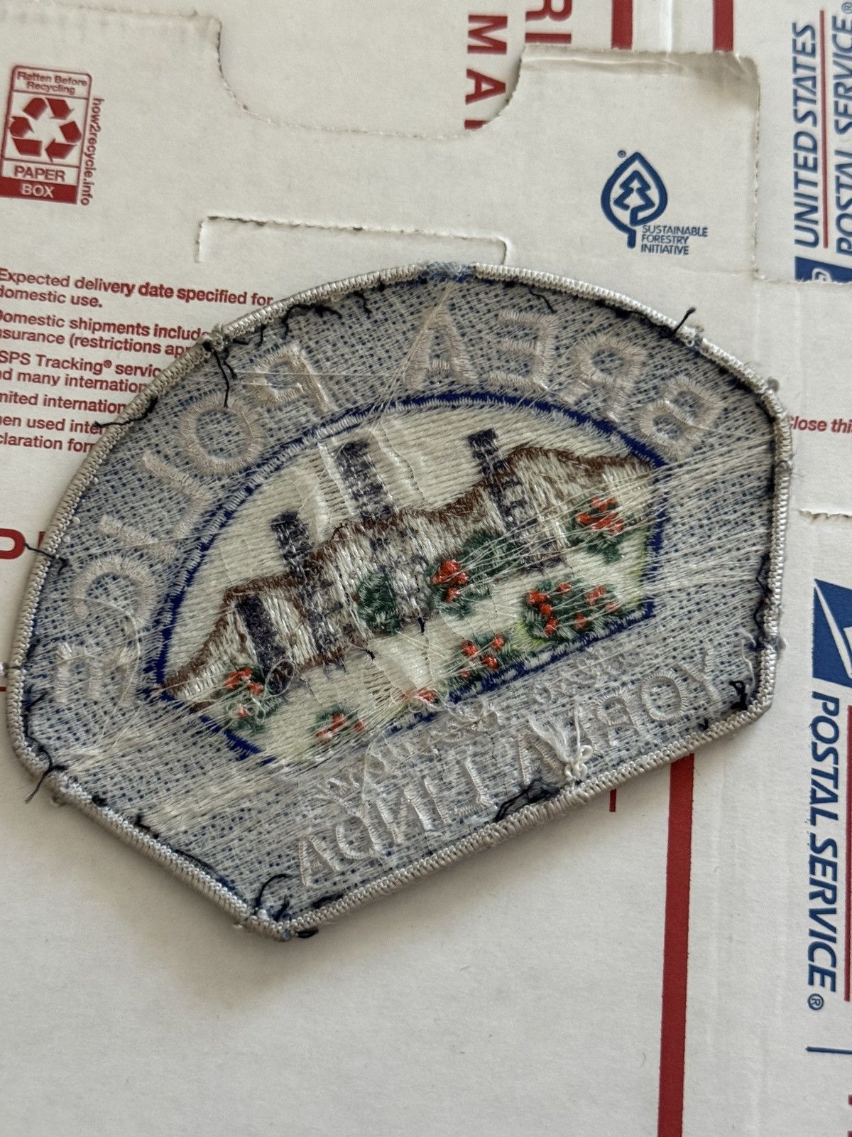 Other 90s BREA POLICE Sew-On Patch Yorba Linda California USA Size ONE SIZE - 6 Thumbnail