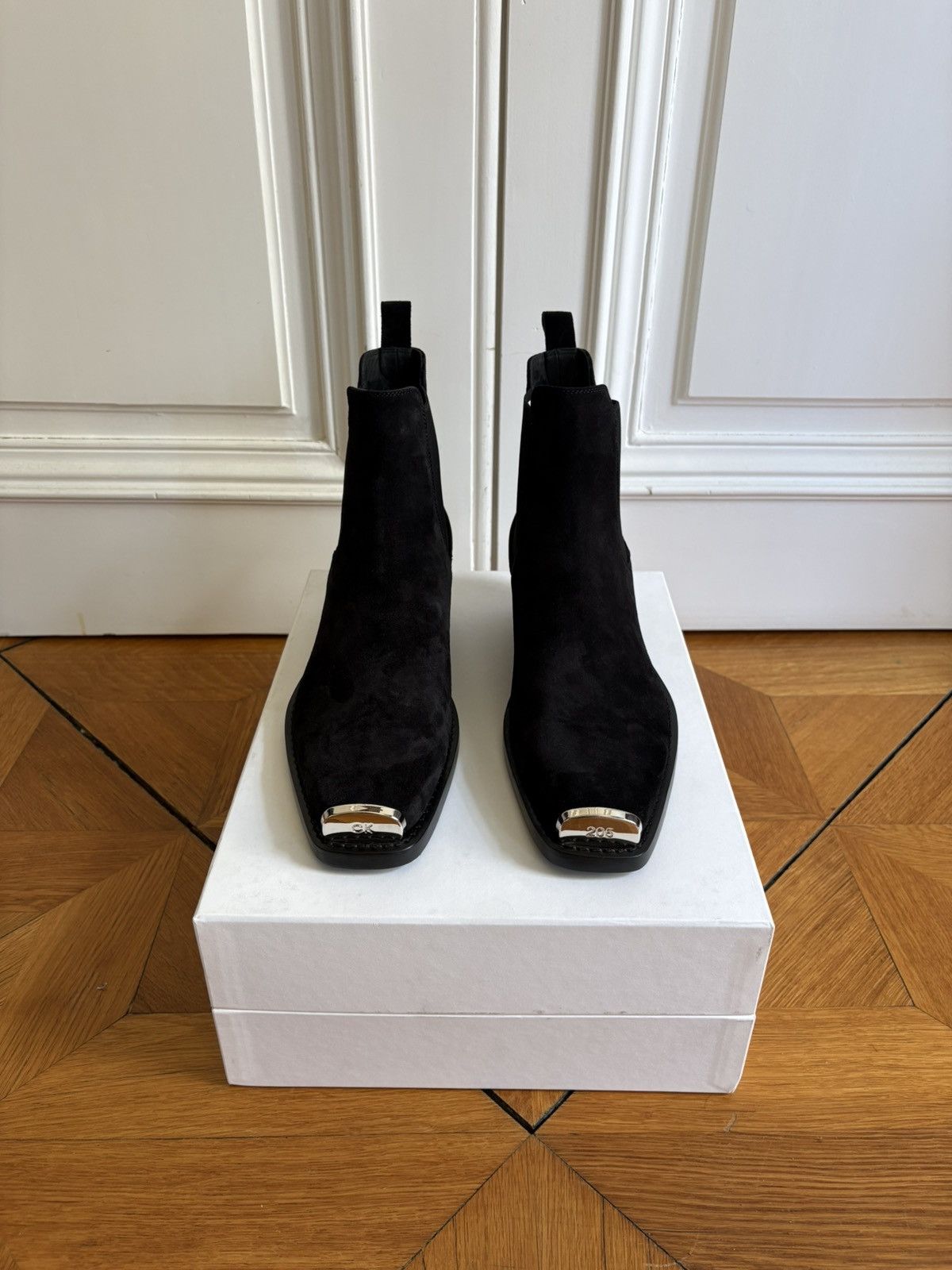 Calvin Klein 205W39NYC Suede Metal Toe Cap Boots Size US 9 / EU 42 - 3 Thumbnail