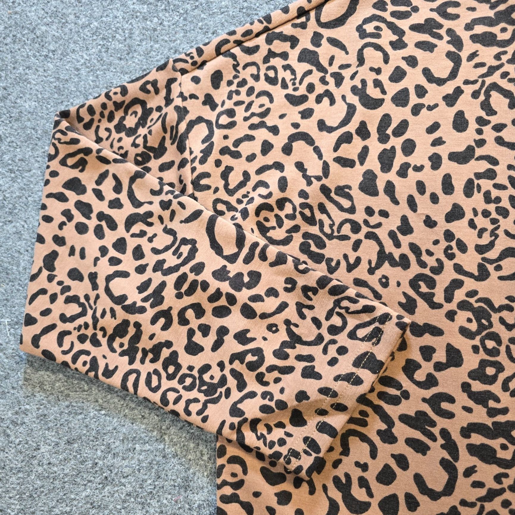 Vintage Cable Gauge Sweater Womens Size XXL Brown Leopard Sweatshirt Crew Neck Lounge Pullover Knit Long Sleeve Regular Women Size XXL / US 16-18 / IT 52-54 - 3 Thumbnail