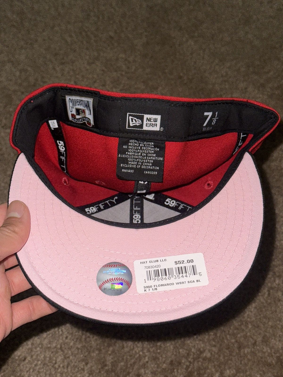 Hat Club × MyFitteds × New Era HAT CLUB Miami Marlins 1997 WS Side Patch Size 7 1/8 Size ONE SIZE - 5 Thumbnail