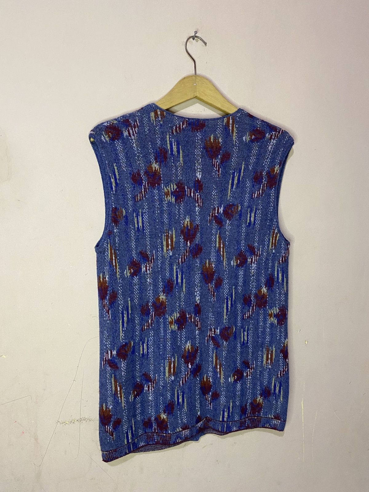 Missoni 90s Missoni Italy Pattern Vest Knit Size US M / EU 48-50 / 2 - 10 Thumbnail