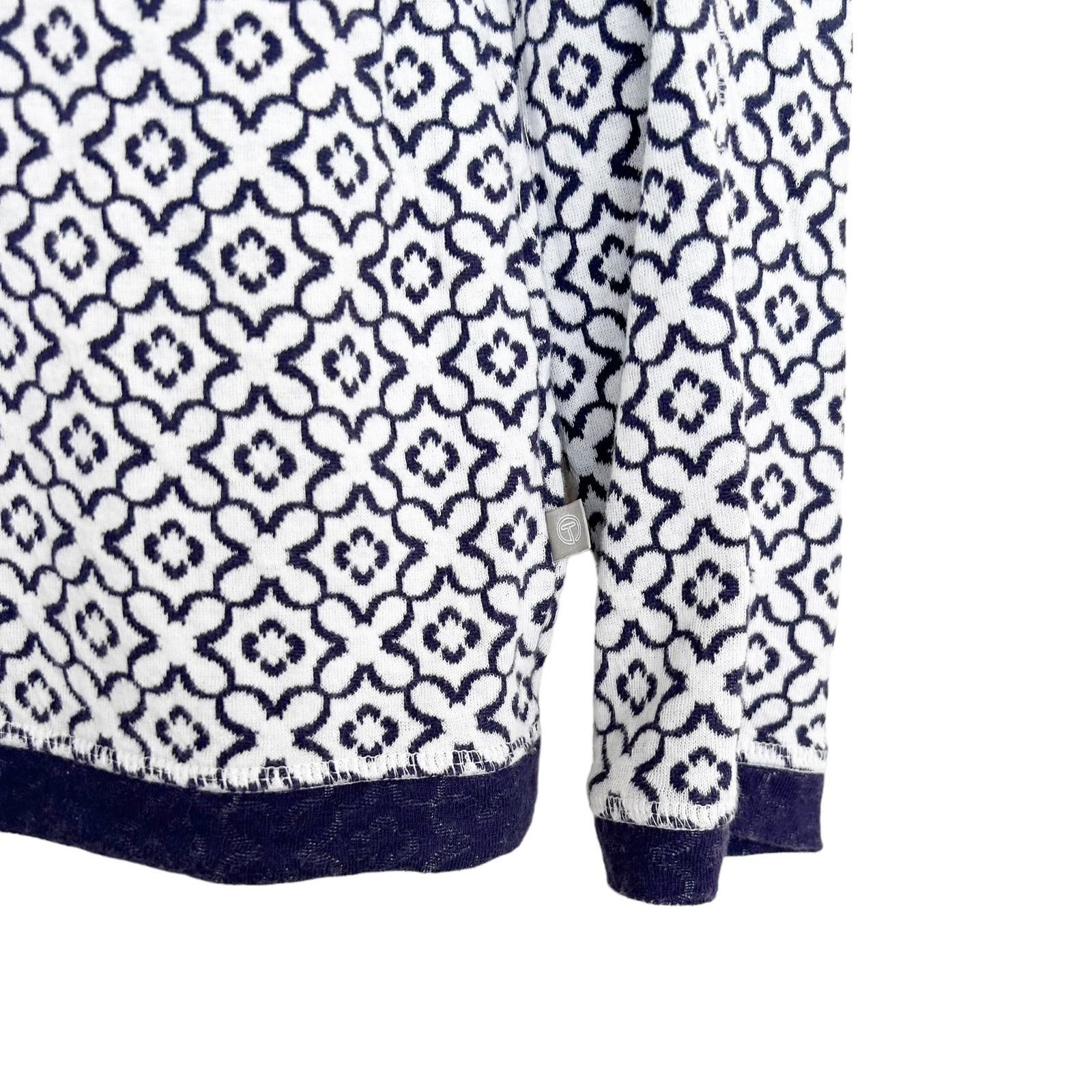 Other T by Talbots Blue White Printed Crewneck Sweater Sz S Size S / US 4 / IT 40 - 4 Thumbnail
