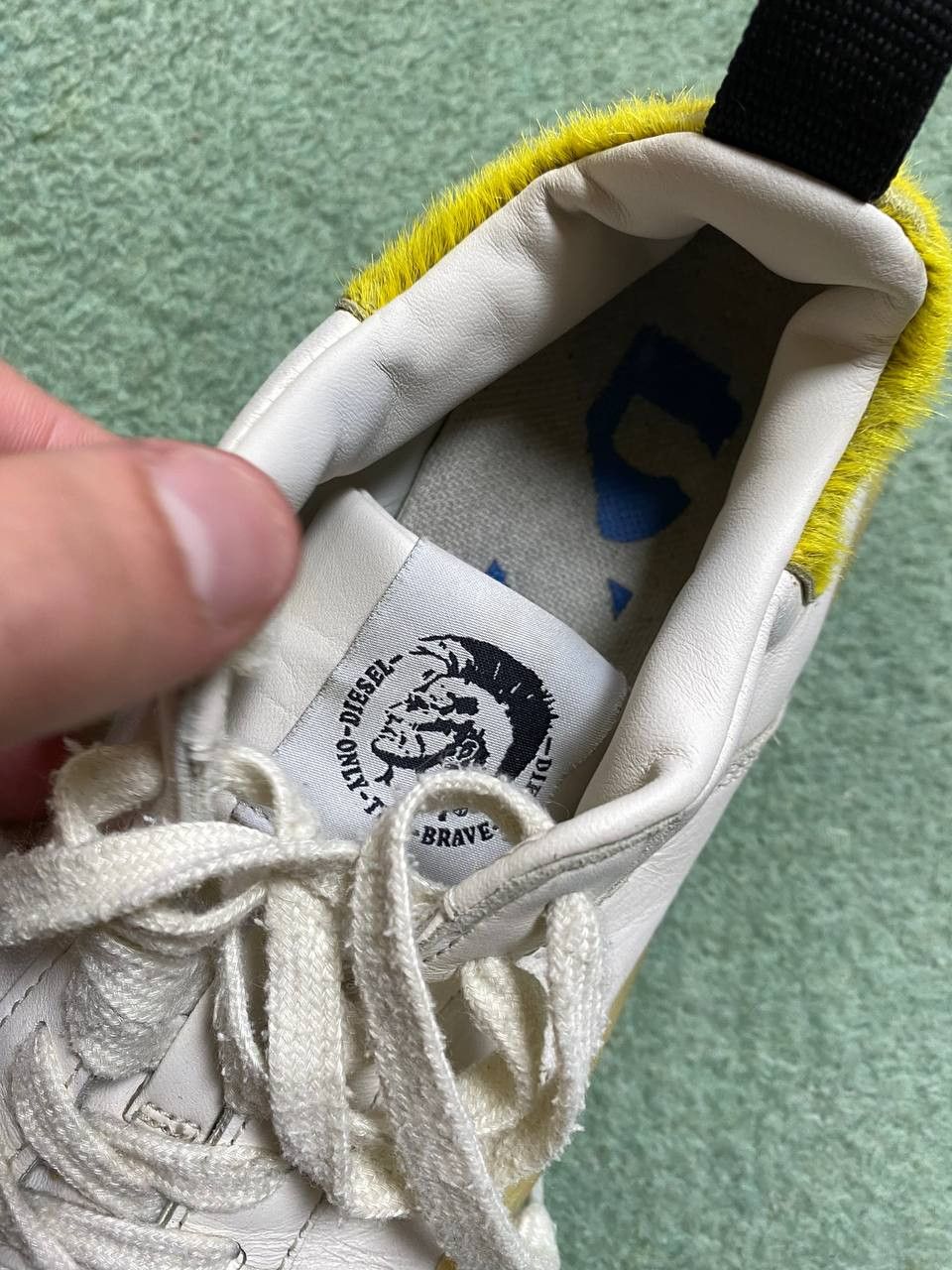 Diesel Low-Top Sneakers white Diesel Vintage logo Streetwear Y2K Size US 7 / EU 40 - 10 Thumbnail
