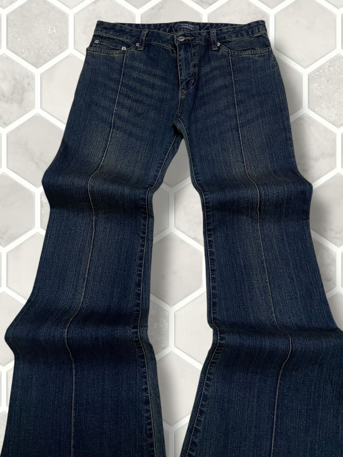 Hysteric Glamour Vintage 1990s Japan Designer Joueraux Echecs Flared Denim Size US 29 - 4 Thumbnail
