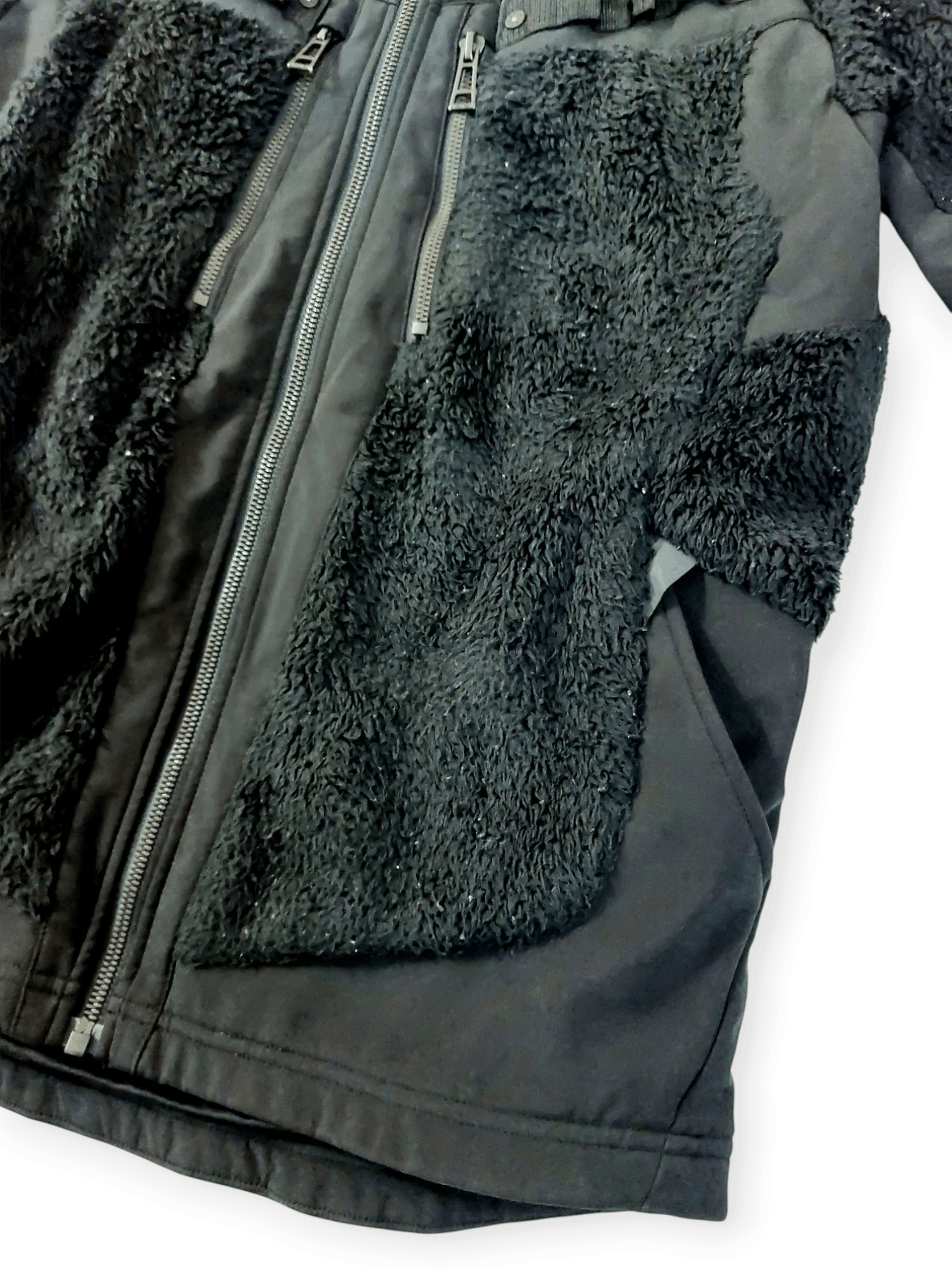 Designer Fieldcore Black Sherpa Fleece Cordura Fabrics Jacket Size US M / EU 48-50 / 2 - 13 Thumbnail