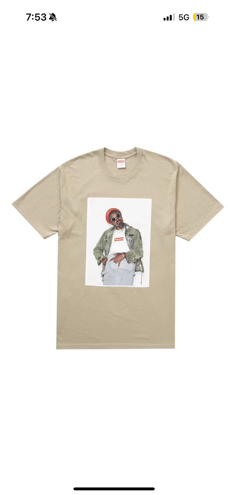Supreme Supreme Andre 3000 Tee FW22 Size US M / EU 48-50 / 2 - 1 Thumbnail