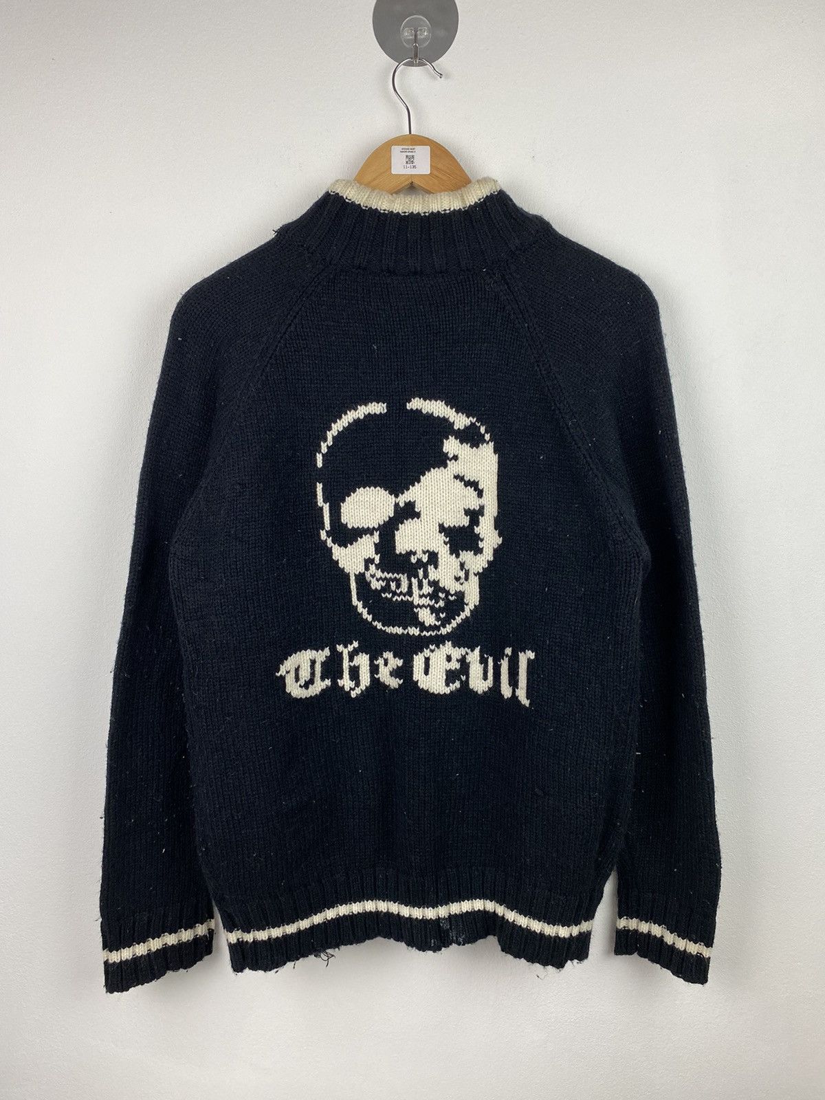 If Six Was Nine The Evil Skull Knitwear Size US M / EU 48-50 / 2 - 1 Thumbnail