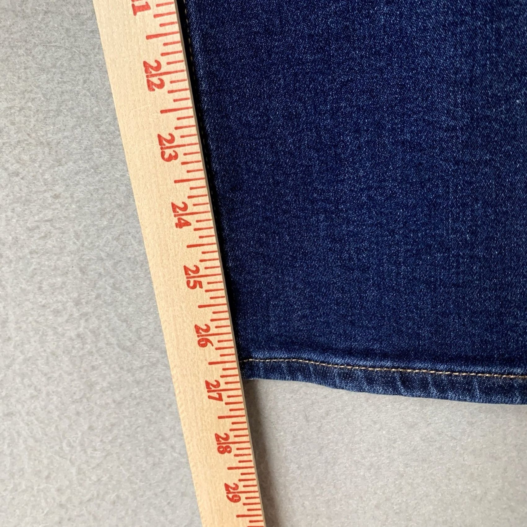Quince Quince Jeans Women 32 Slim Straight Dark Wash Blue Denim Stretch Regular Size 24" / US 00 / IT 34 - 6 Thumbnail