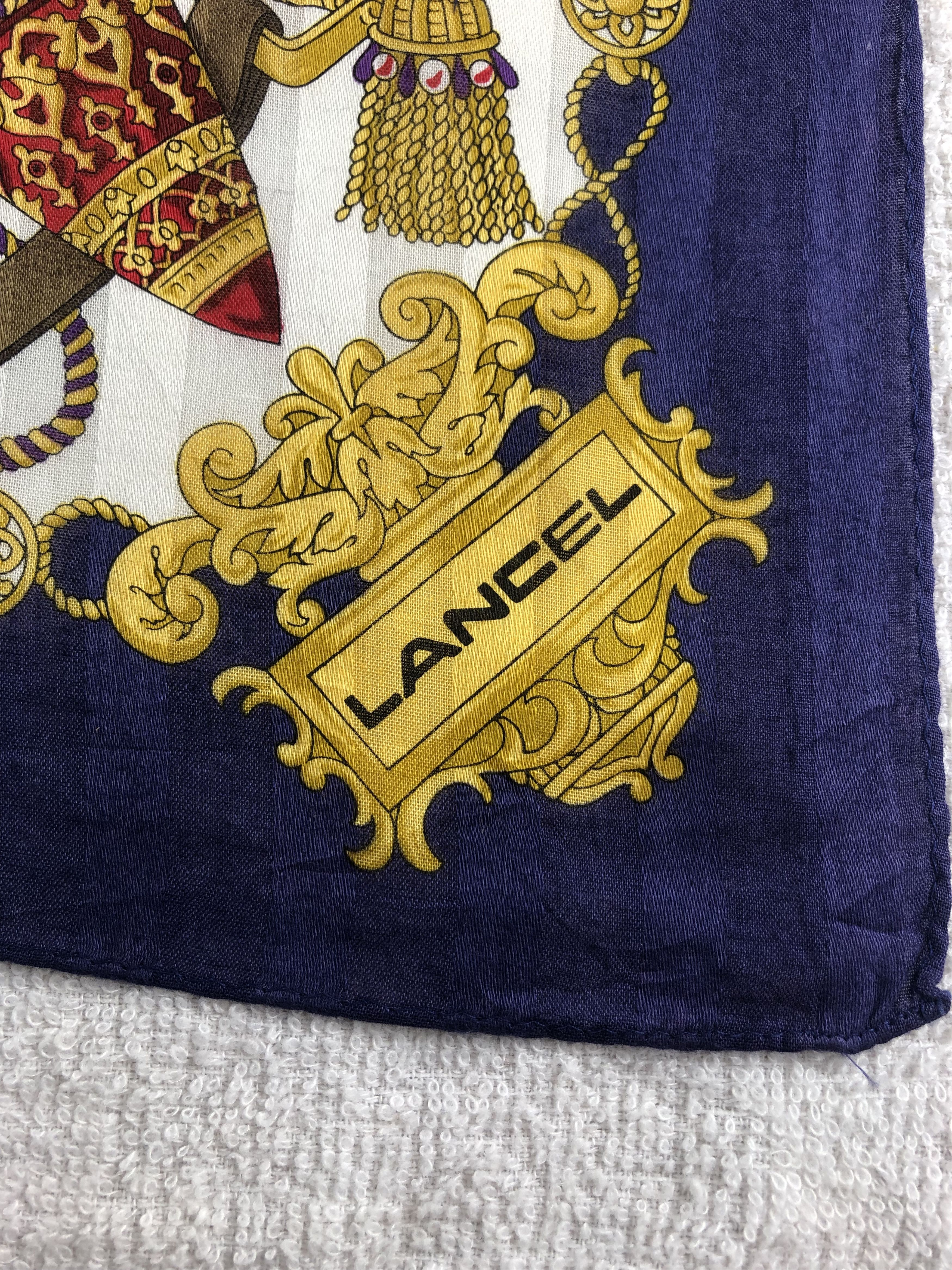 Lancel Lancel Handkerchief / Bandana / Neckerchief C326 Size ONE SIZE - 5 Thumbnail