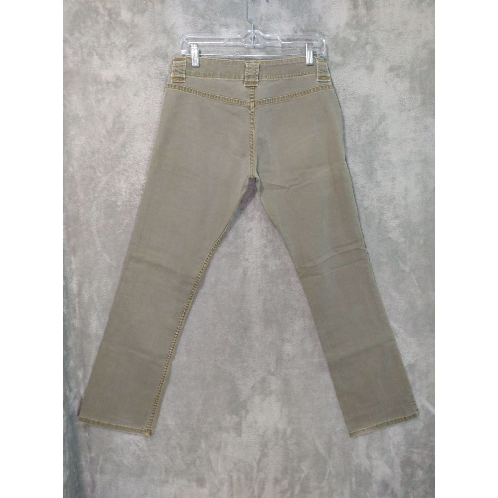 Levi's VINTAGE Levi's Jeans Womens 11 Green Denim Too Superlow Stretch Straight Leg 90s Jeans Womens Size 32" / US 10 / IT 46 - 2 Thumbnail