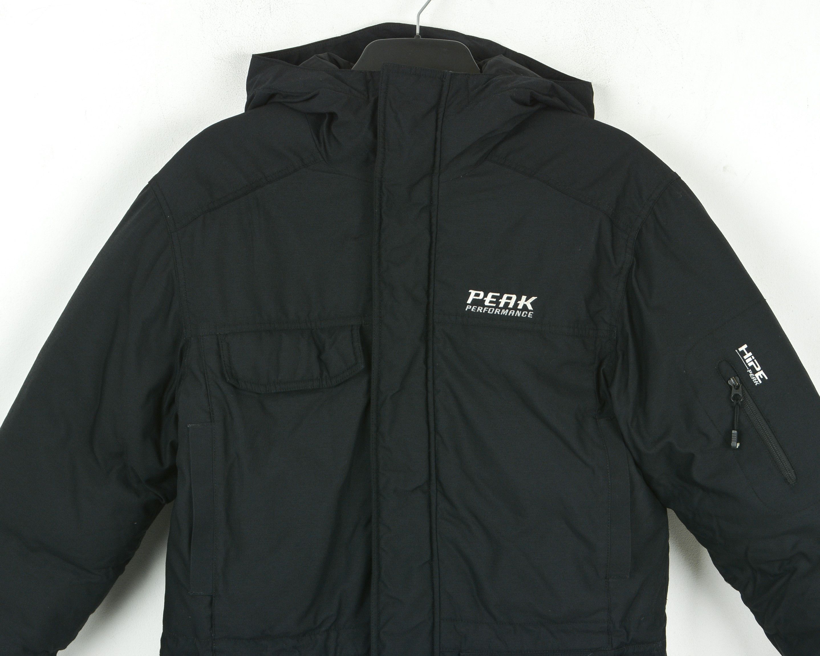 Peak Performance Down Puffer Hipe Black Parka Hooded Jacket Coat Size US XXS / EU 40 - 3 Thumbnail