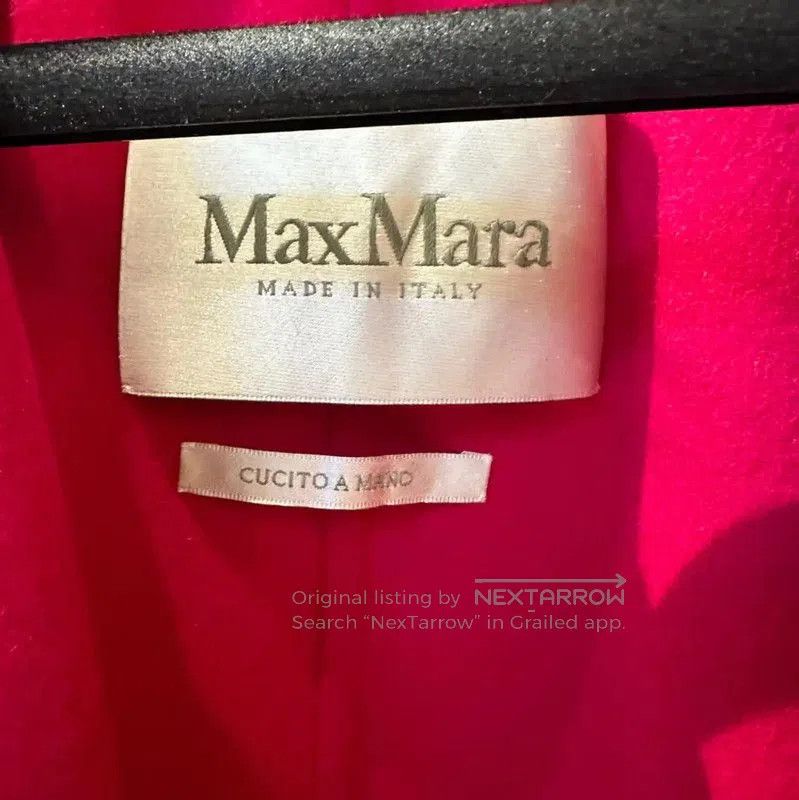 Max Mara MaxMara Pink Wool Ladies Coat . Size M / US 6-8 / IT 42-44 - 5 Thumbnail