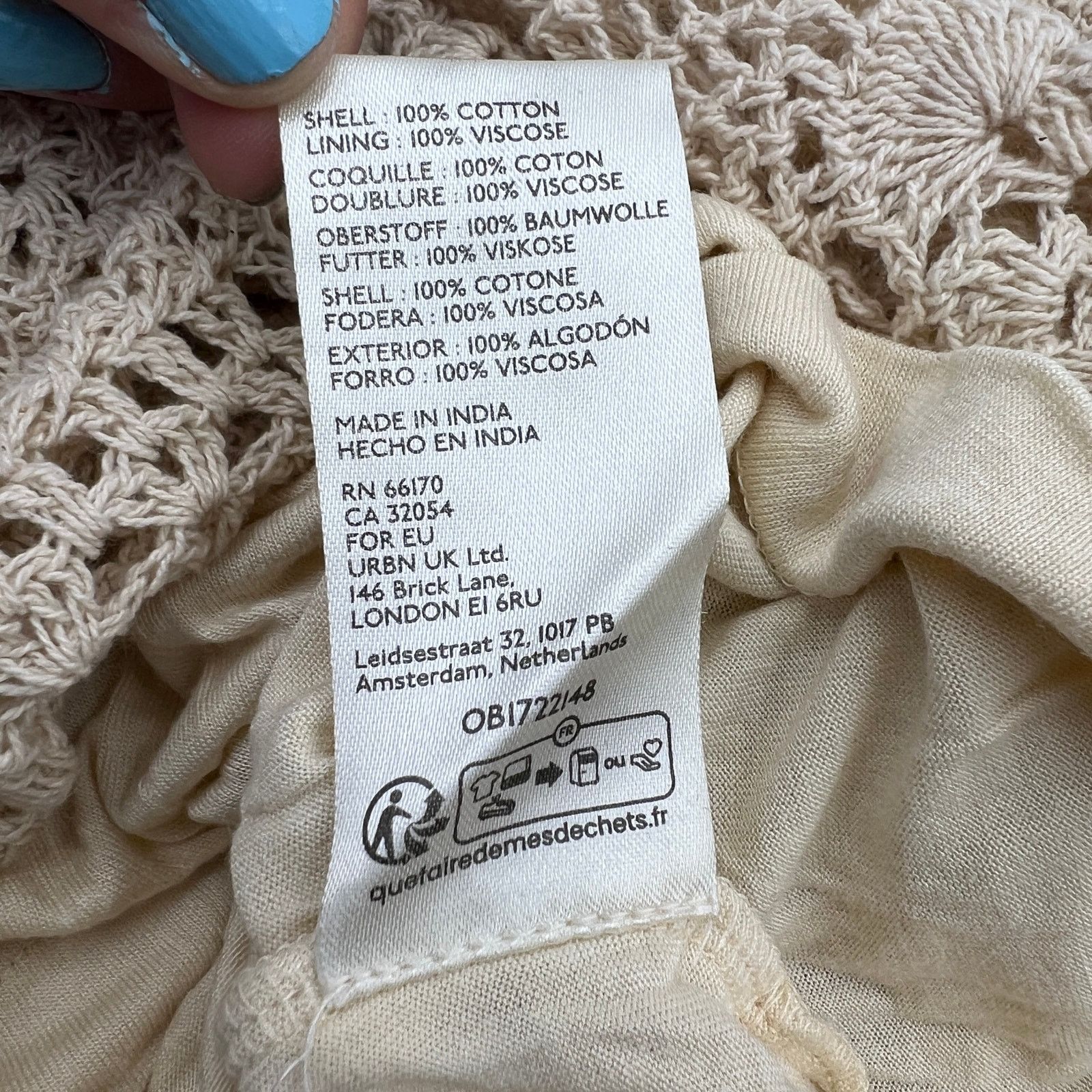 Free People Free People Dahlia Midi Dress Crochet Ivory Size S / US 4 / IT 40 - 9 Thumbnail