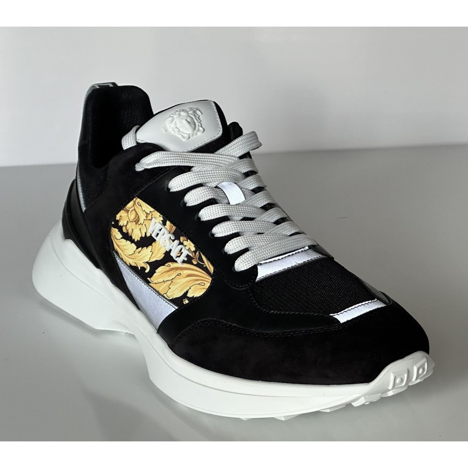 Versace Versace Medusa Men’s Black/Gold Sneakers 12 US 1011942 Size US 12 / EU 45 - 1 Thumbnail