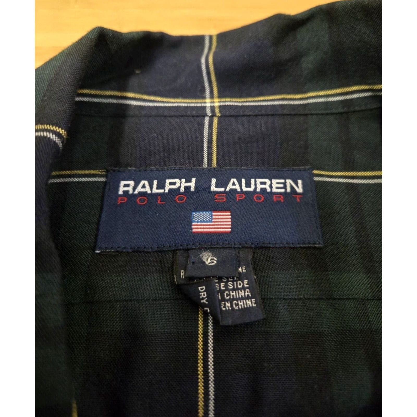 Polo Ralph Lauren Ralph Lauren POLO SPORT Shirt Blouse Green Tartan Plaid Long Sleeve Women 6 Size M / US 6-8 / IT 42-44 - 4 Thumbnail