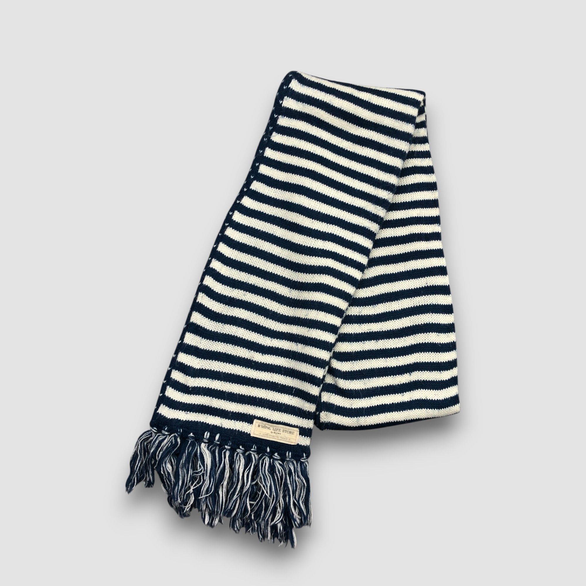 Beams Plus Vintage BMING by Beams Scarf Muffler Knit Wool Scarves Size ONE SIZE - 3 Thumbnail