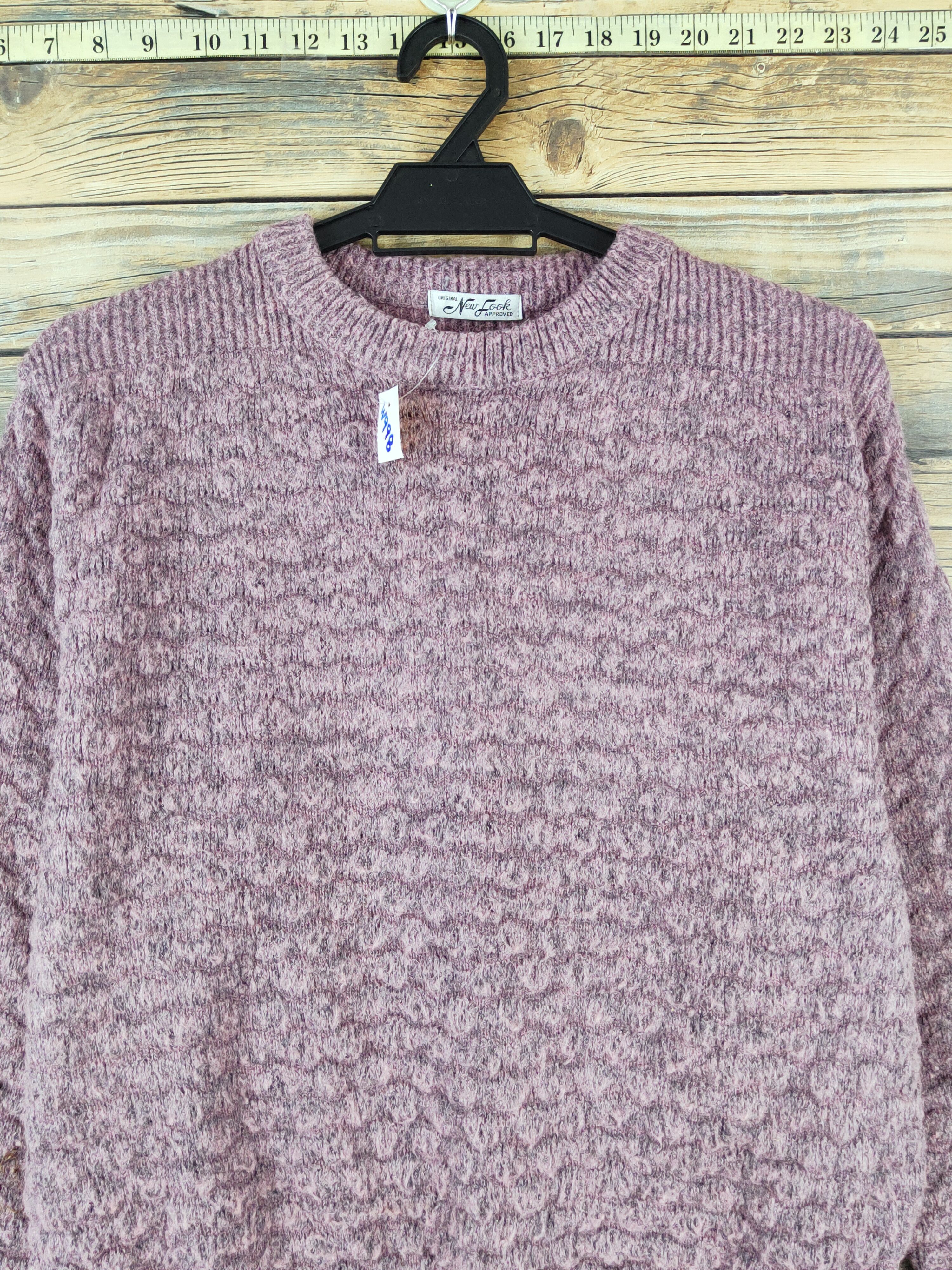 Aran Isles Knitwear × Japanese Brand × New Look New Look vintage Pink Knitwear Sweatshirts #W998 Size US M / EU 48-50 / 2 - 2 Thumbnail