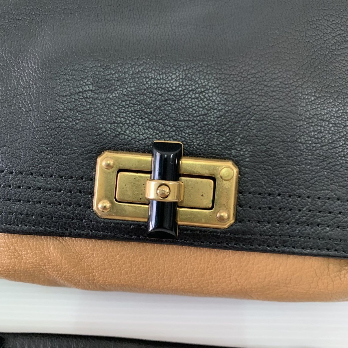 Lanvin 💥‼️FAST SALE‼️💥Authentic Lanvin Paris Leather Shoulder Bag Size ONE SIZE - 8 Thumbnail