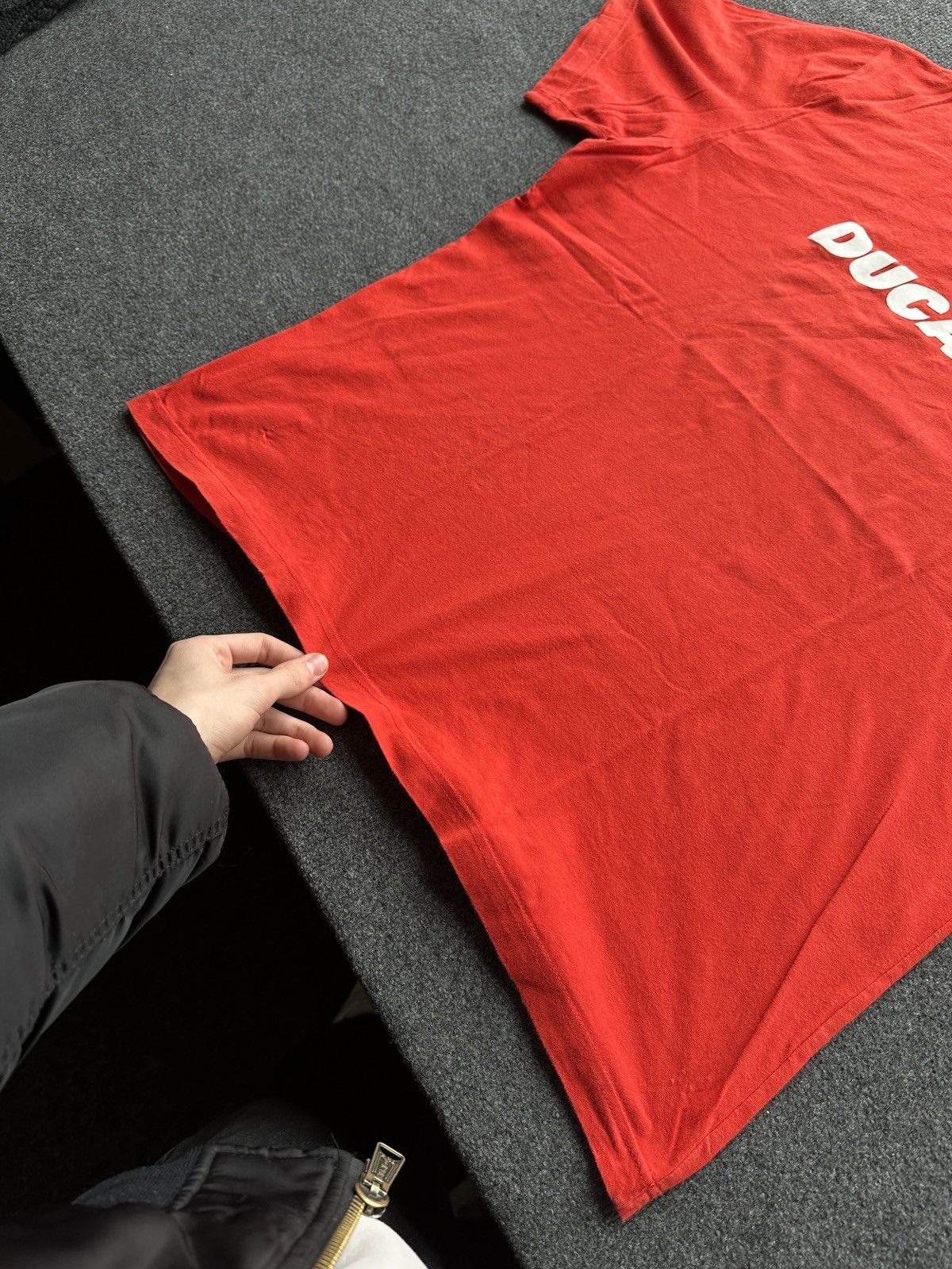 Ducati DUCATI 🚨 RACING RED TEE BIG LOGO MOTORCYCLE MOTO SPORT Size US XL / EU 56 / 4 - 3 Thumbnail
