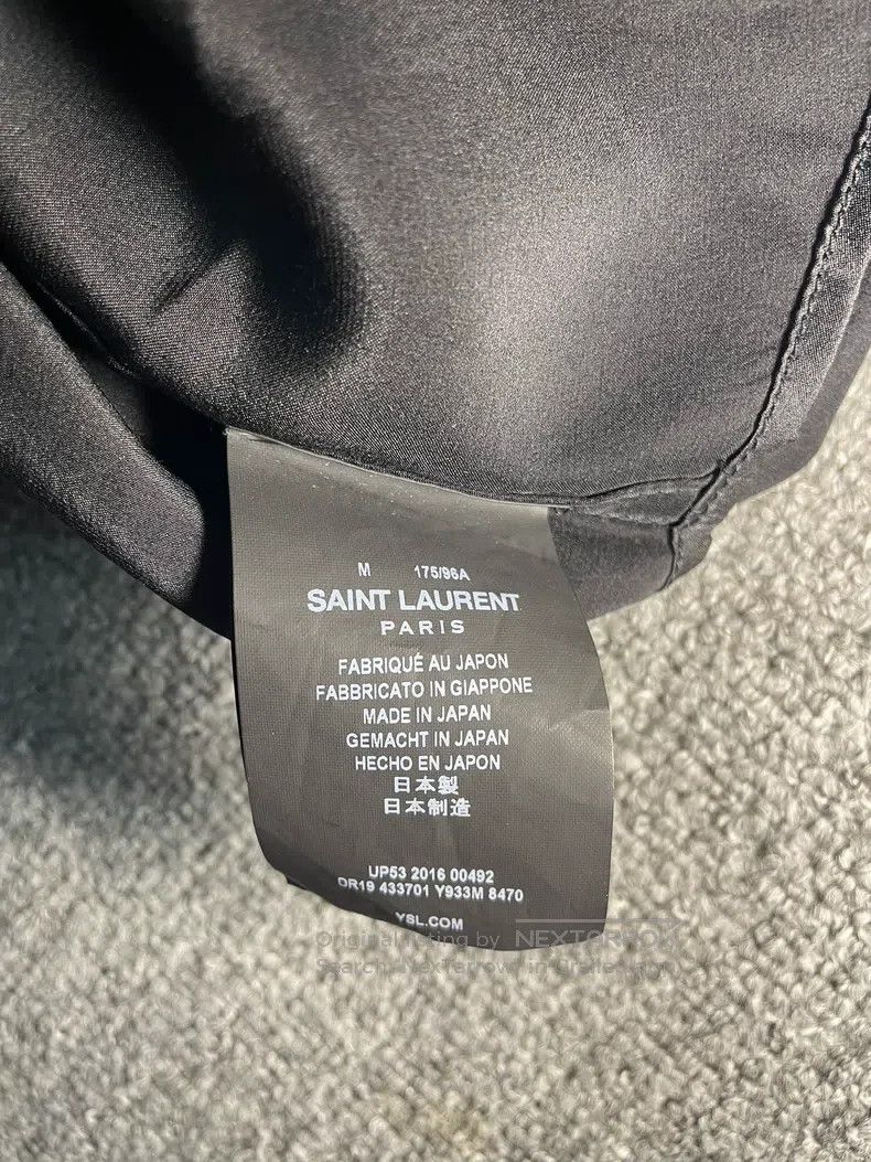 Saint Laurent Paris Saint Laurent Paris Black and Red Silk Shirt Size US M / EU 48-50 / 2 - 5 Thumbnail