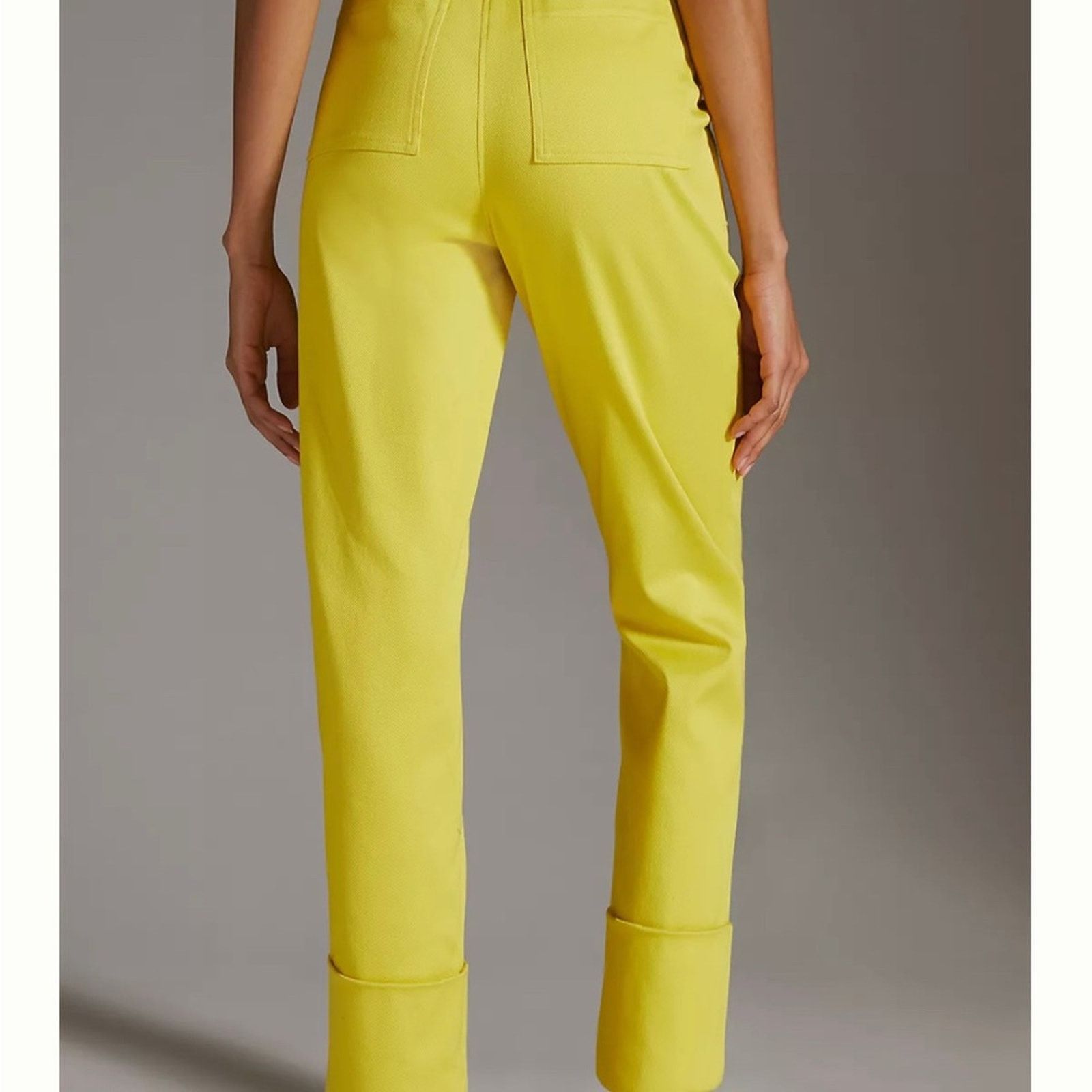 Anthropologie Maeve Anthropologie Cigarette Capri Pants NWT yellow 2P Size 26" / US 2 / IT 38 - 3 Thumbnail