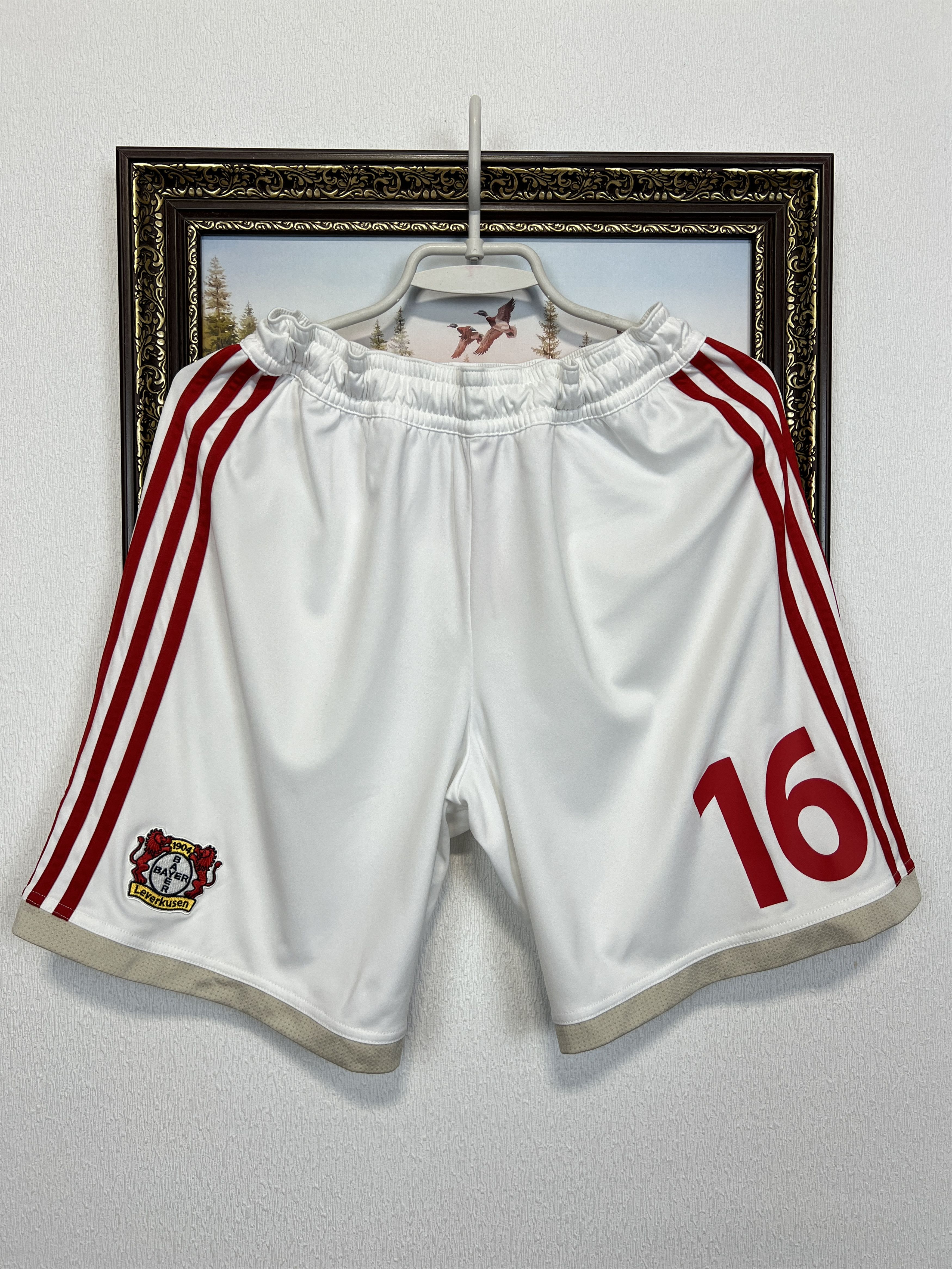 Adidas Bayer 04 Leverkusen Football Shorts Soccer PLayer Issue Size US 32 / EU 48 - 1 Thumbnail