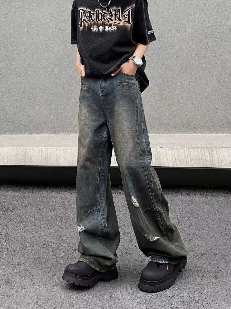Japanese Brand × Jean Street style washed and ripped micro flared jeans Size US 30 / EU 46 - 3 Thumbnail