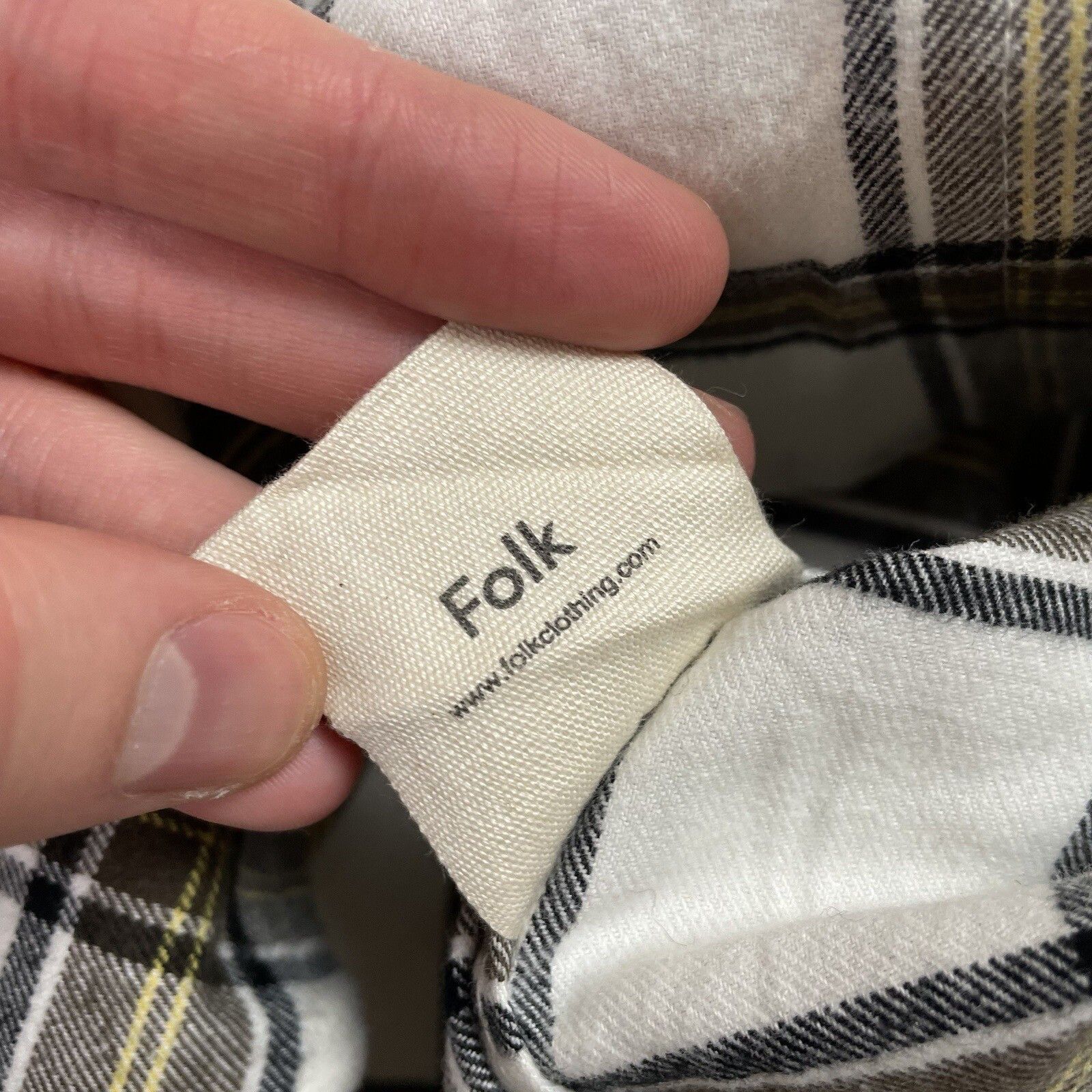 Folk Folk Clothing Shirt Mens Brown Ecru Denver Size 2 Small Size US S / EU 44-46 / 1 - 4 Thumbnail