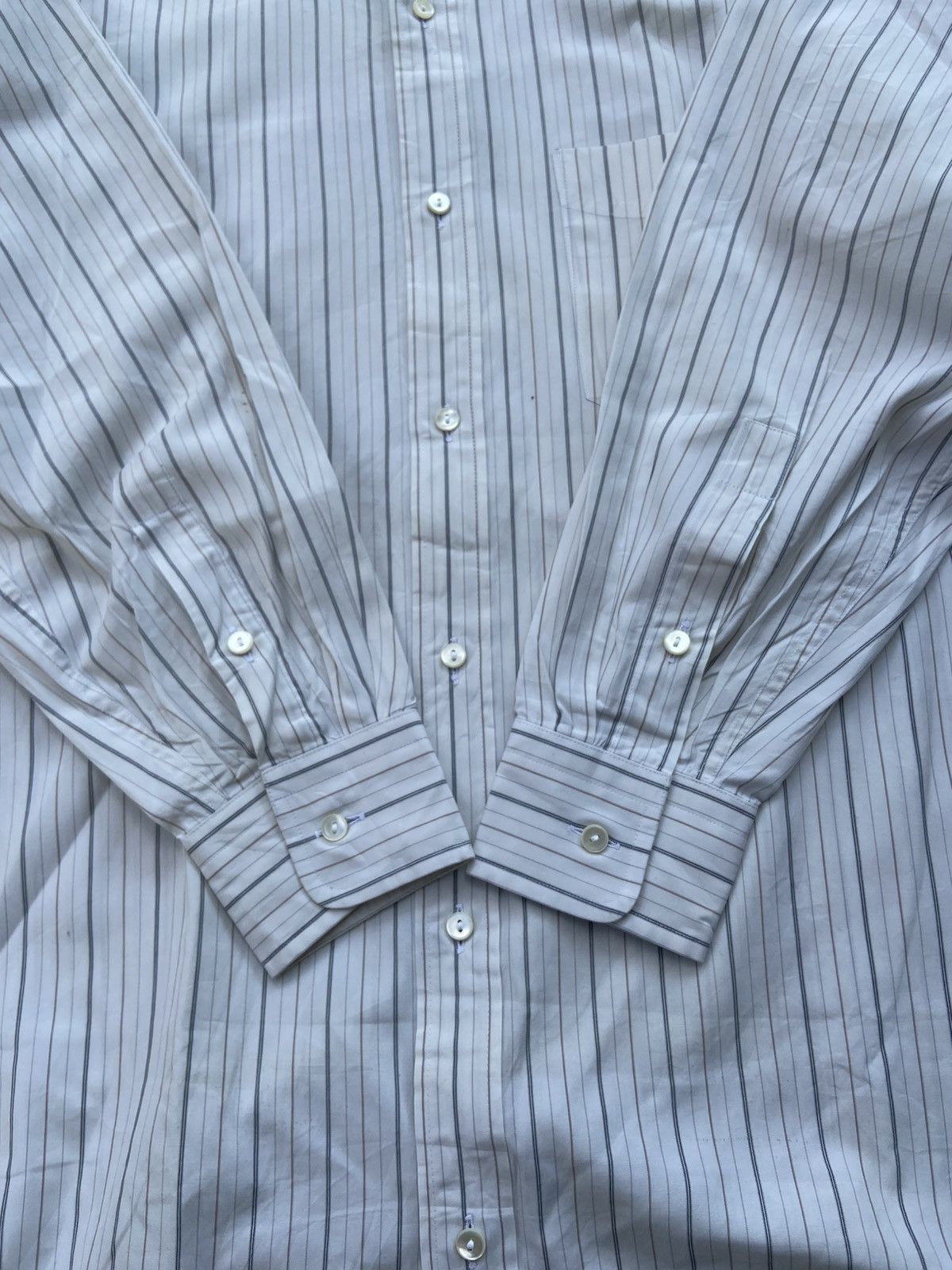 Issey Miyake IM Design Studio by Issey Miyake Stripe Button Ups Shirt Size US M / EU 48-50 / 2 - 7 Thumbnail
