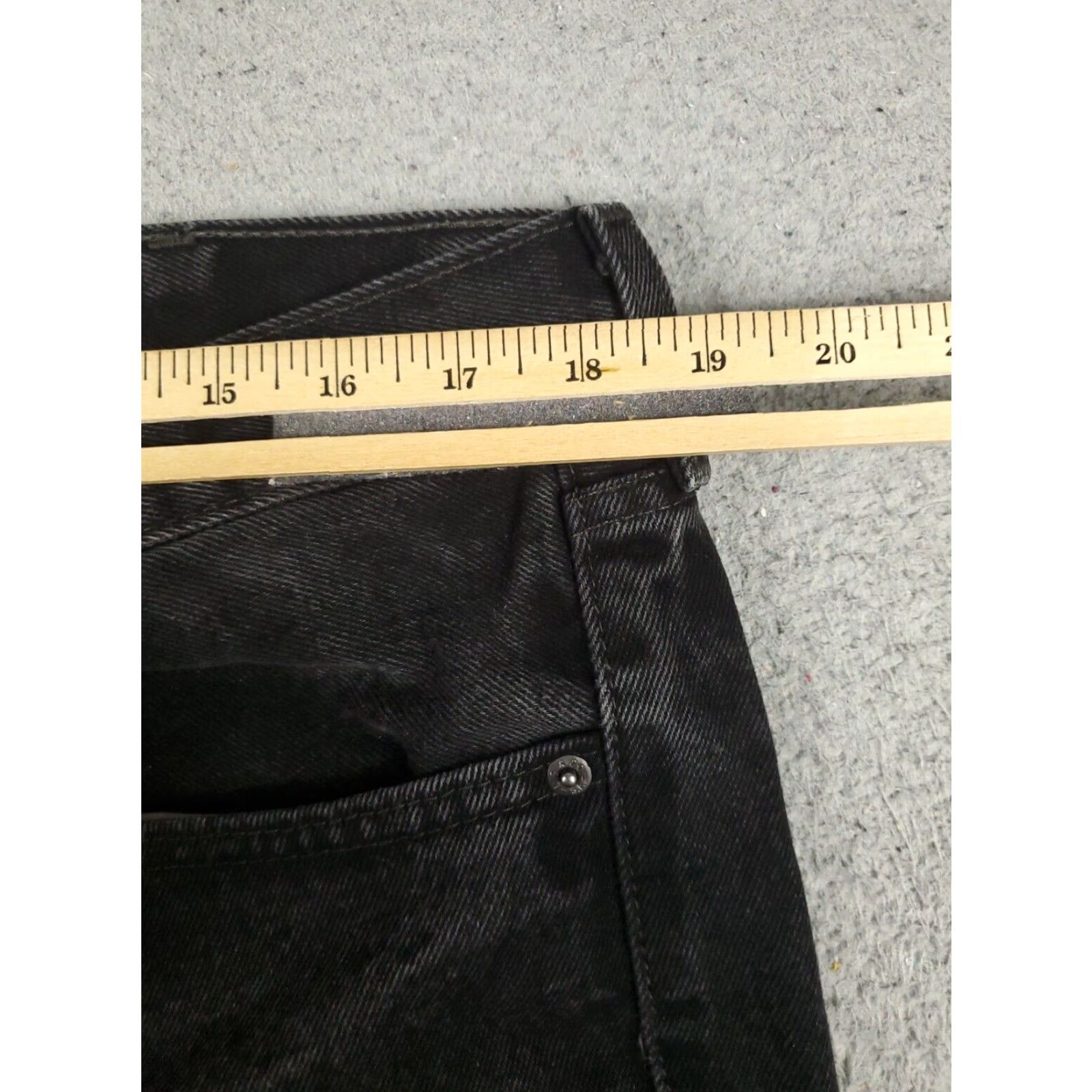 Levi's Levis 505 Straight Leg Jeans Mens 38x30 Black Cotton Size US 38 / EU 54 - 4 Thumbnail