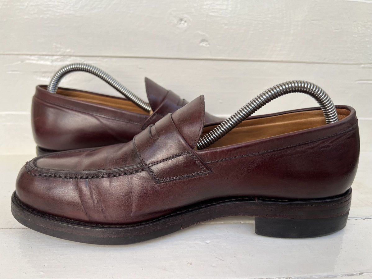 Carmina Carmina Burgundy Penny Loafer Split Toe Shoes Rubber Sole Size US 8 / EU 41 - 10 Thumbnail