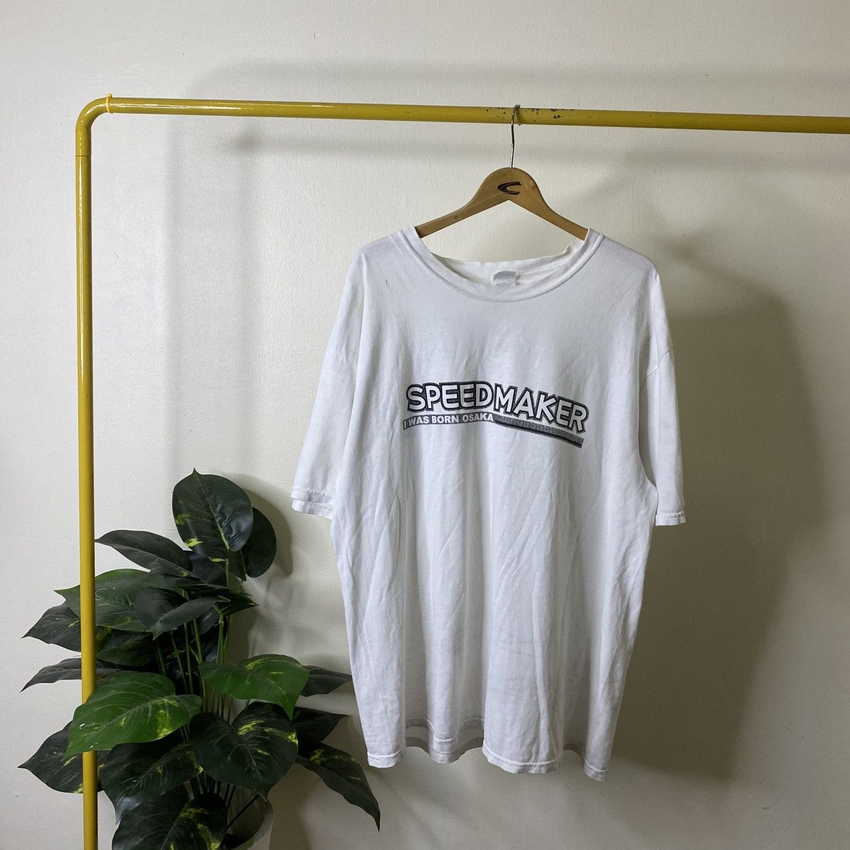 Vintage 2000s Speed Maker Smokey Nagata I Was Born On Osaka Racing T Size US XL / EU 56 / 4 - 6 Thumbnail