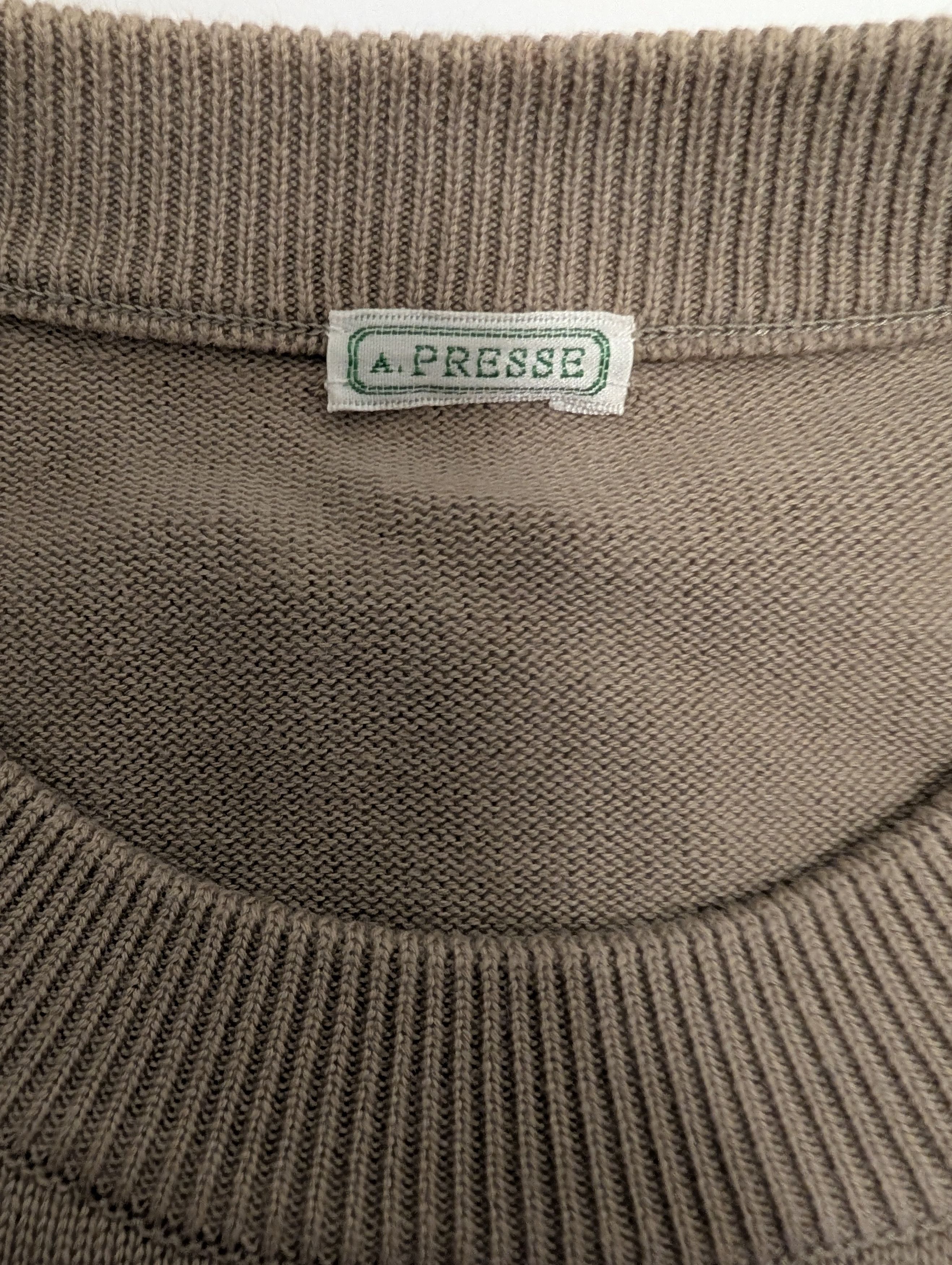 A.PRESSE A.Presse Cotton Light Sweater Shirt Size US M / EU 48-50 / 2 - 4 Thumbnail