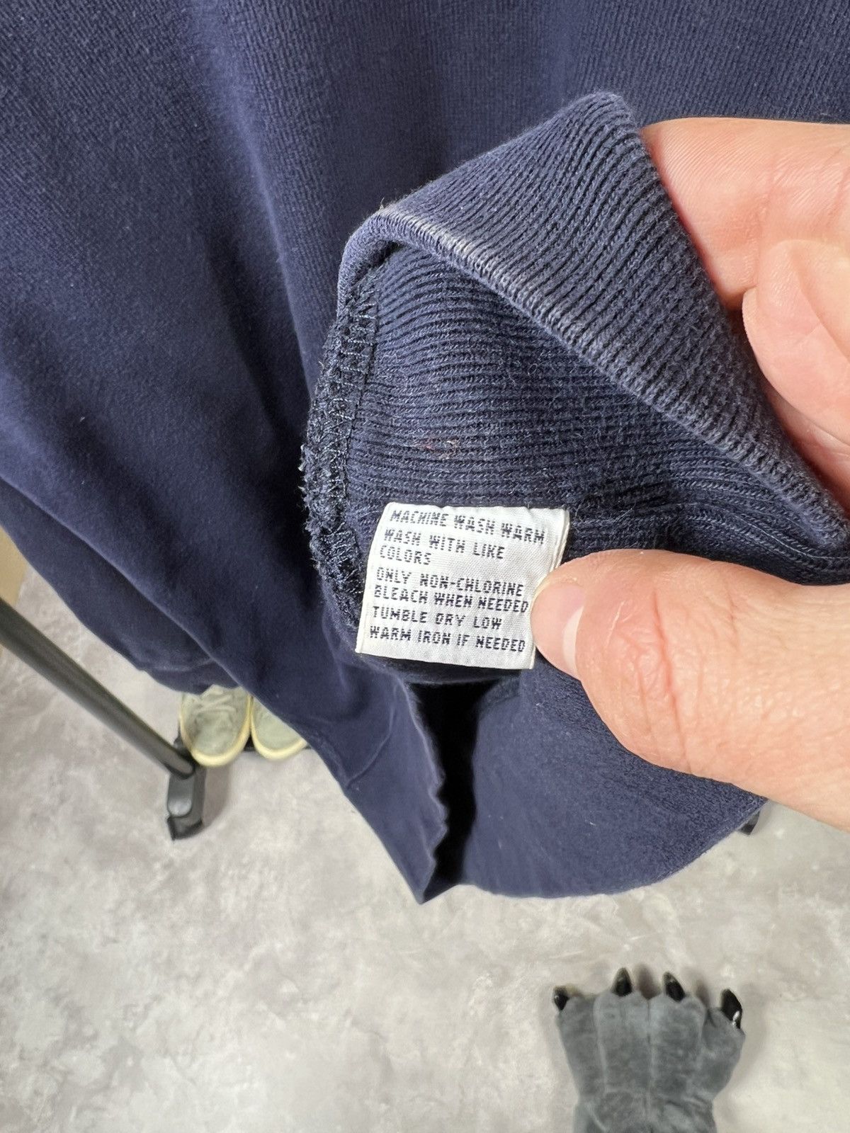 Polo Ralph Lauren × Vintage Vintage 90s Polo Ralph Lauren Distressed Sweater Size US L / EU 52-54 / 3 - 6 Thumbnail