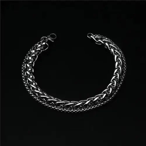 Other Hip-hop Thick Stainless Steel Bracelet Size ONE SIZE - 2 Thumbnail