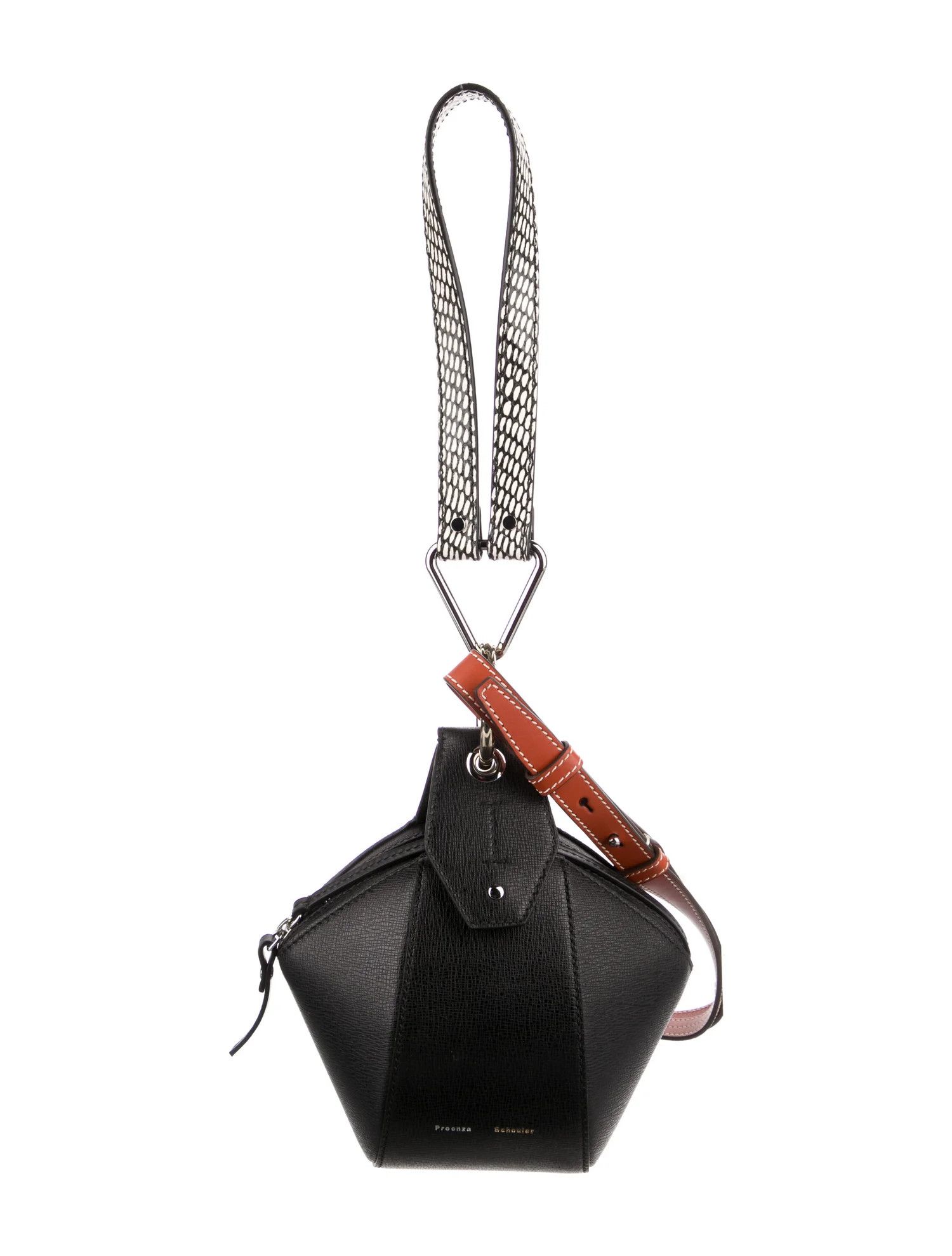 Proenza Schouler o1tko10125 Size: OS / Grainy Leather-Zipper Pochette Black Size ONE SIZE - 1 Thumbnail