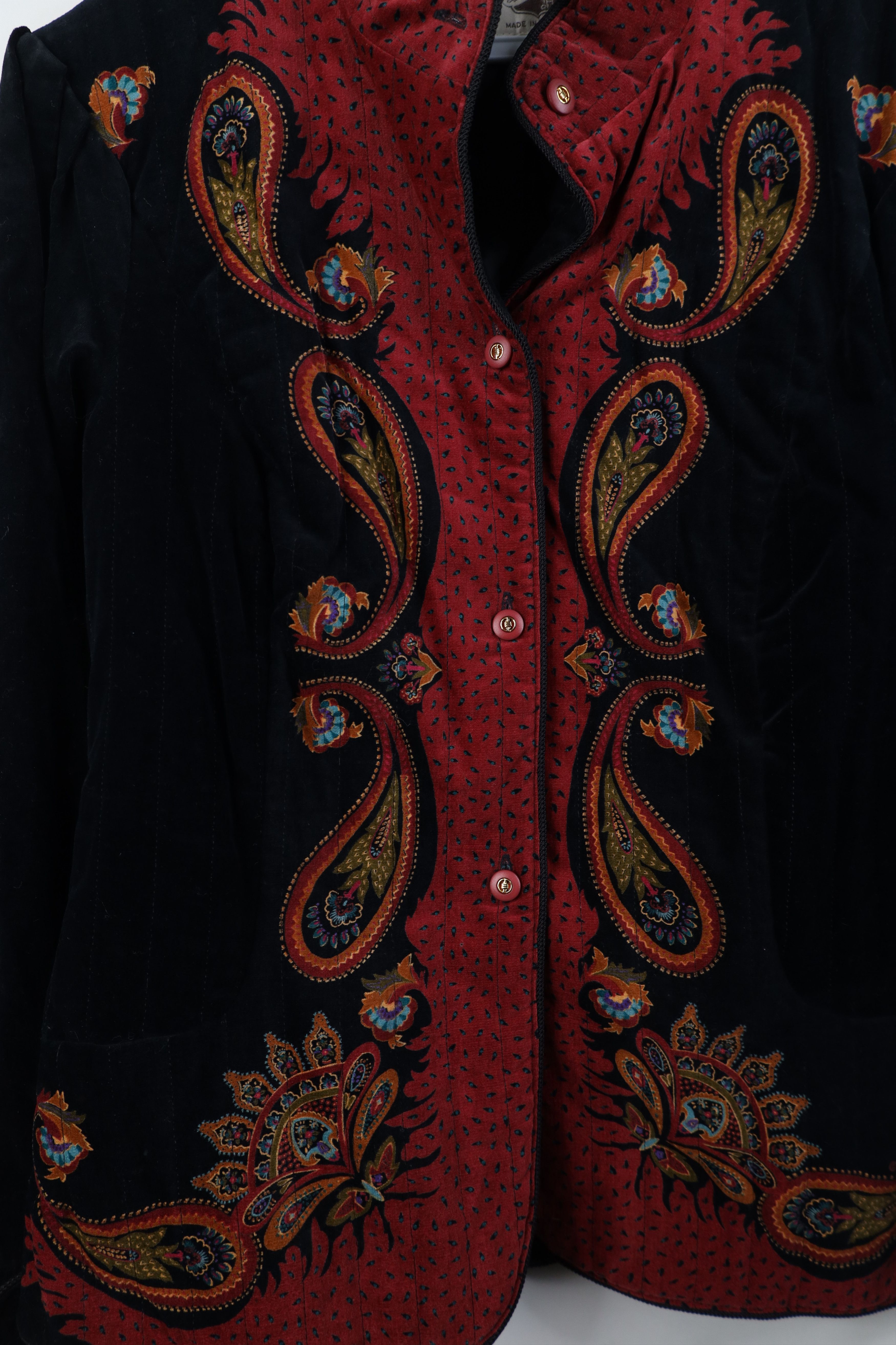 Vintage Deadstock Vintage 70s Streetwear Velour Quilted Jacket Size L / US 10 / IT 46 - 4 Thumbnail