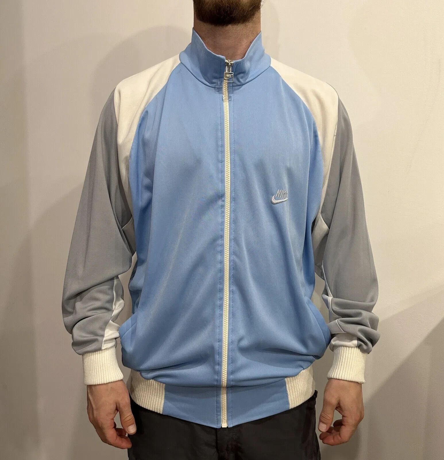 Nike VINTAGE NIKE TRACK JACKET RARE 1980s MADE IN DENMARK TOP Size US L / EU 52-54 / 3 - 1 Thumbnail