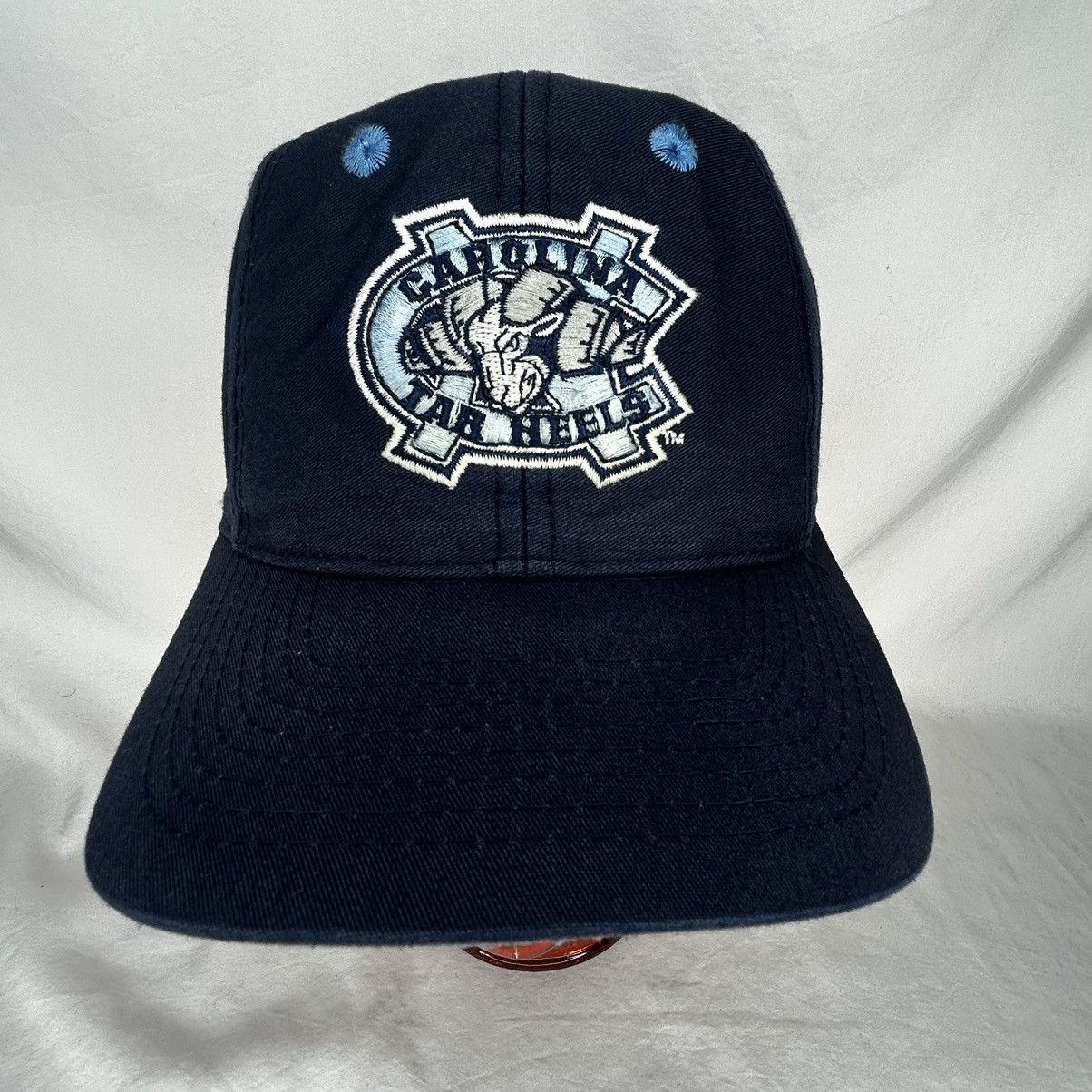 Logo 7 Vtg 90’s UNC Tarheels Navy Blue Logo 7 SnapBack Hat Size ONE SIZE - 1 Thumbnail
