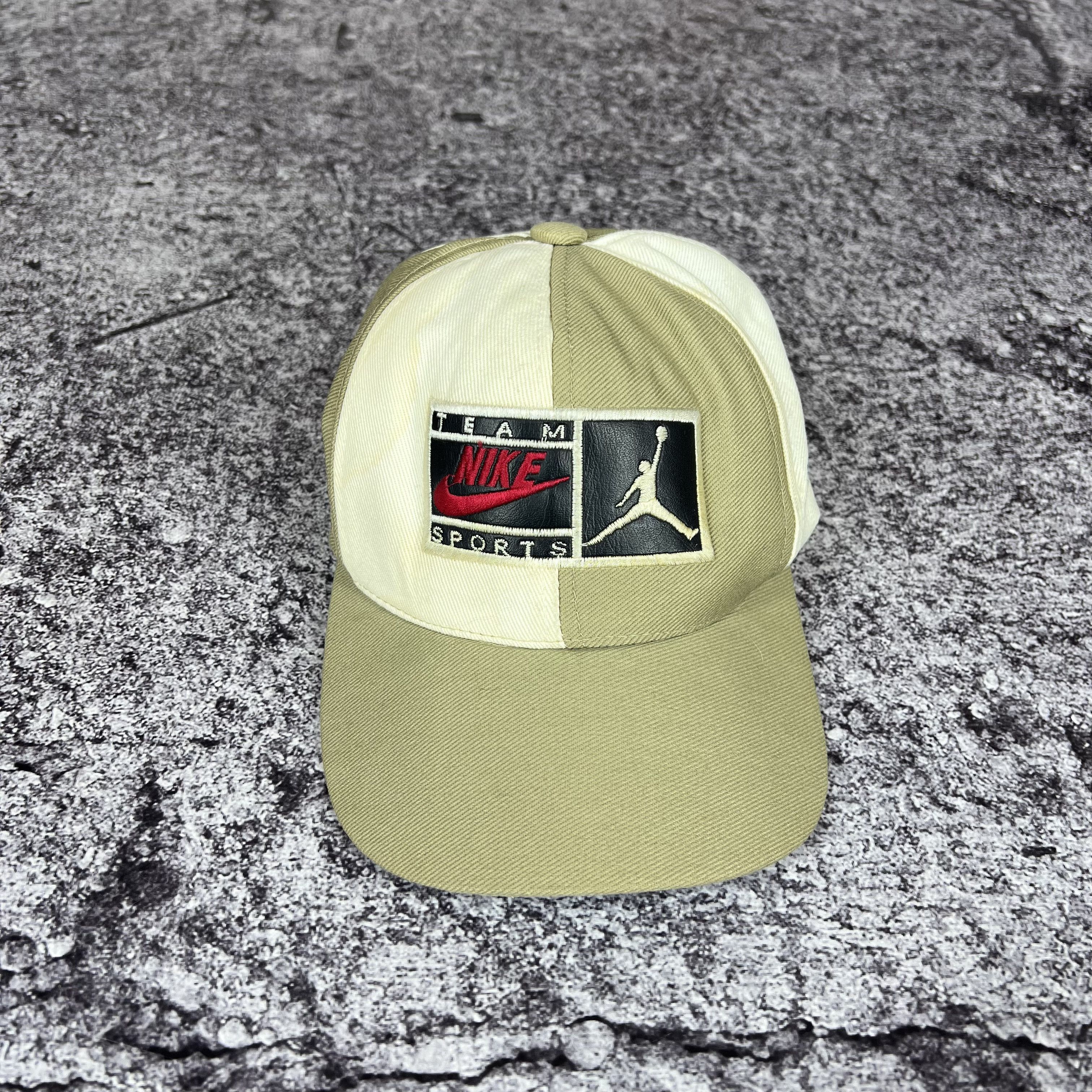 Nike Vintage Team Nike Sports Jordan Cap Made in USA One Size Size ONE SIZE - 2 Thumbnail
