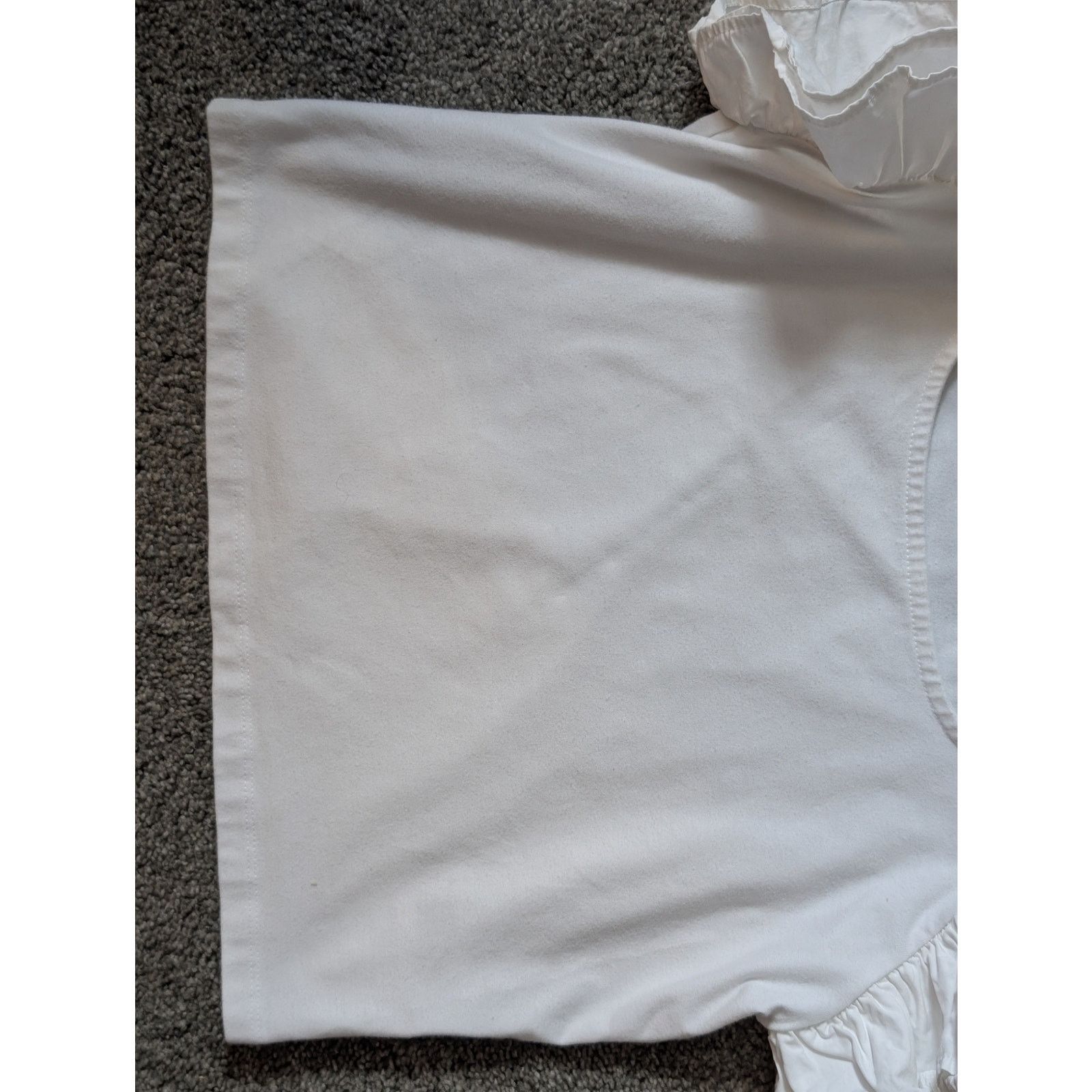 Other White Ruffle Sleeve Blouse by A New Day | White Summer Top Size S / US 4 / IT 40 - 5 Thumbnail