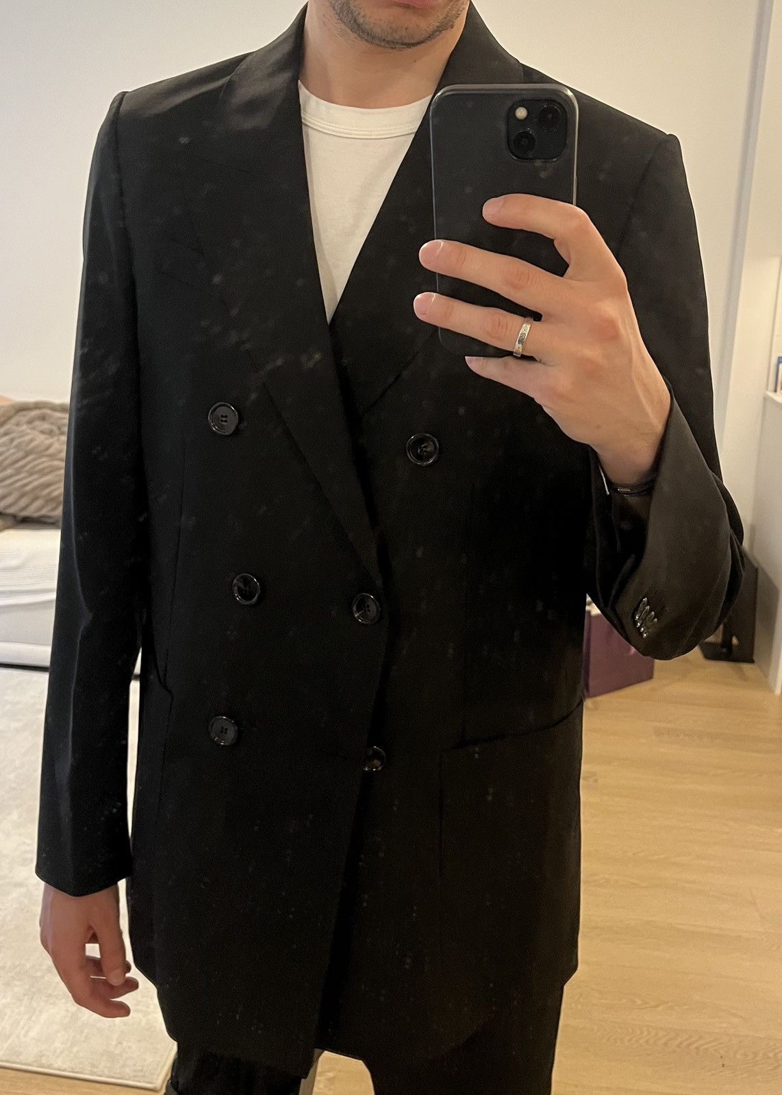 AMI AMI Alexandre Mattiussi Double Breasted Blazer Suit Jacket Size 40R - 6 Thumbnail